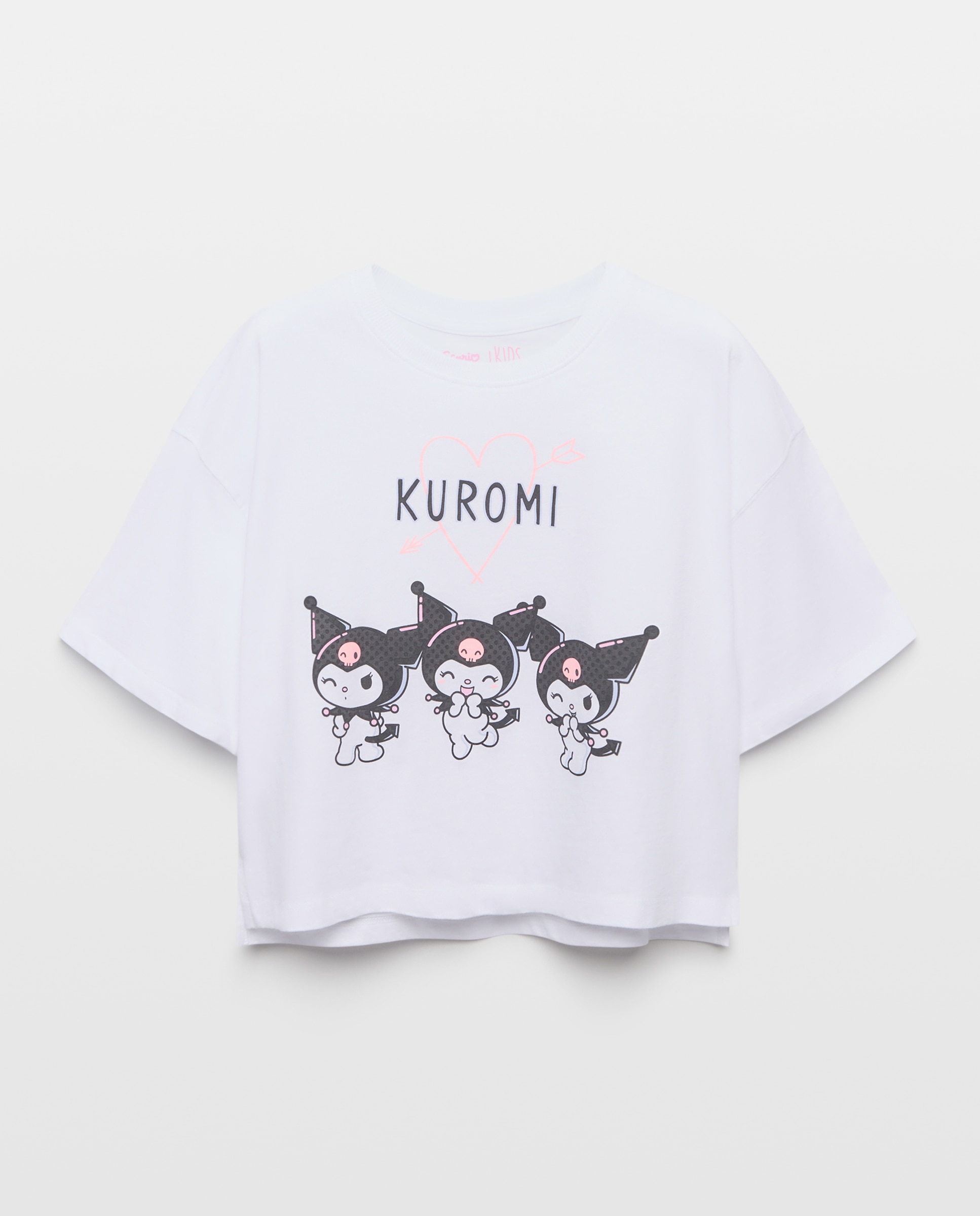 T-shirt de Manga Curta e Estampado Kuromi Kids El Corte Inglés Branco-5