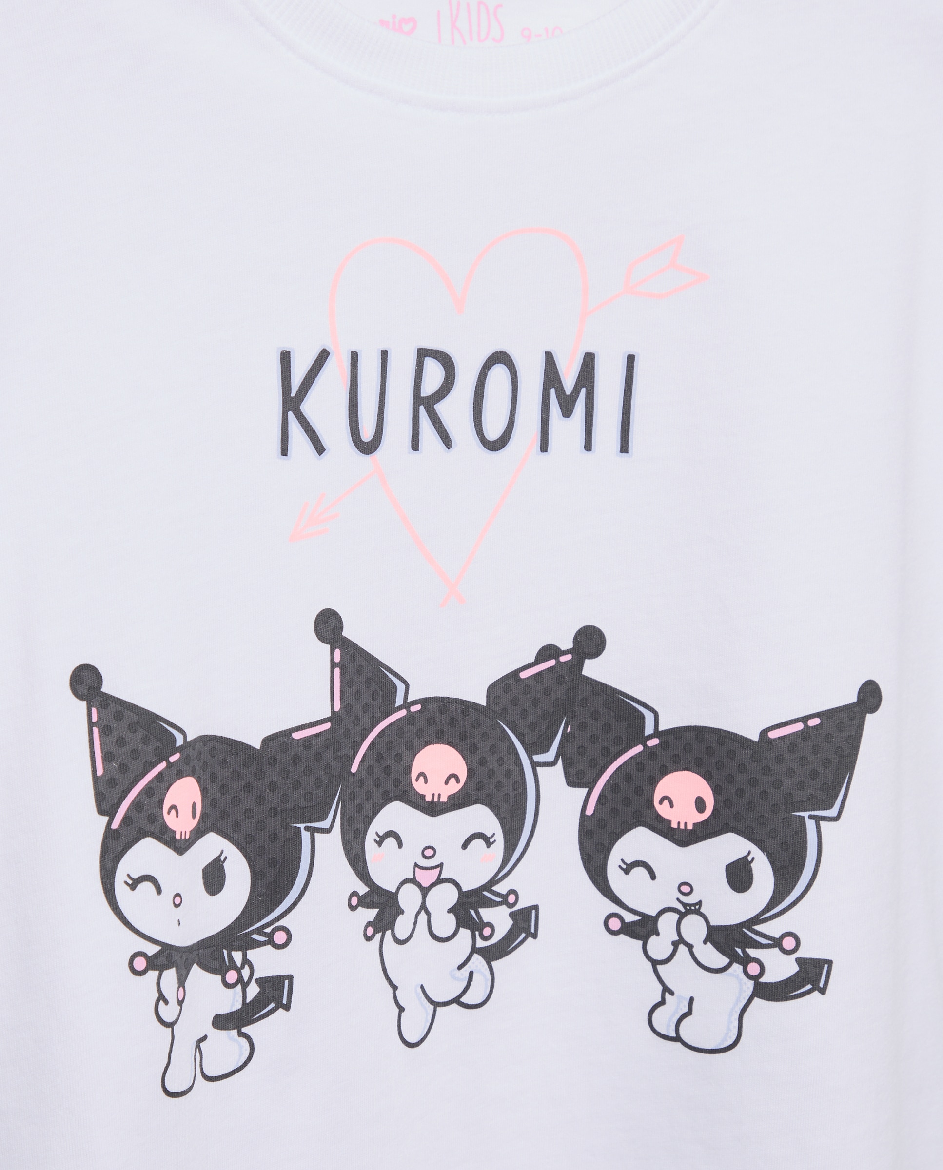 T-shirt de Manga Curta e Estampado Kuromi Kids El Corte Inglés Branco-6
