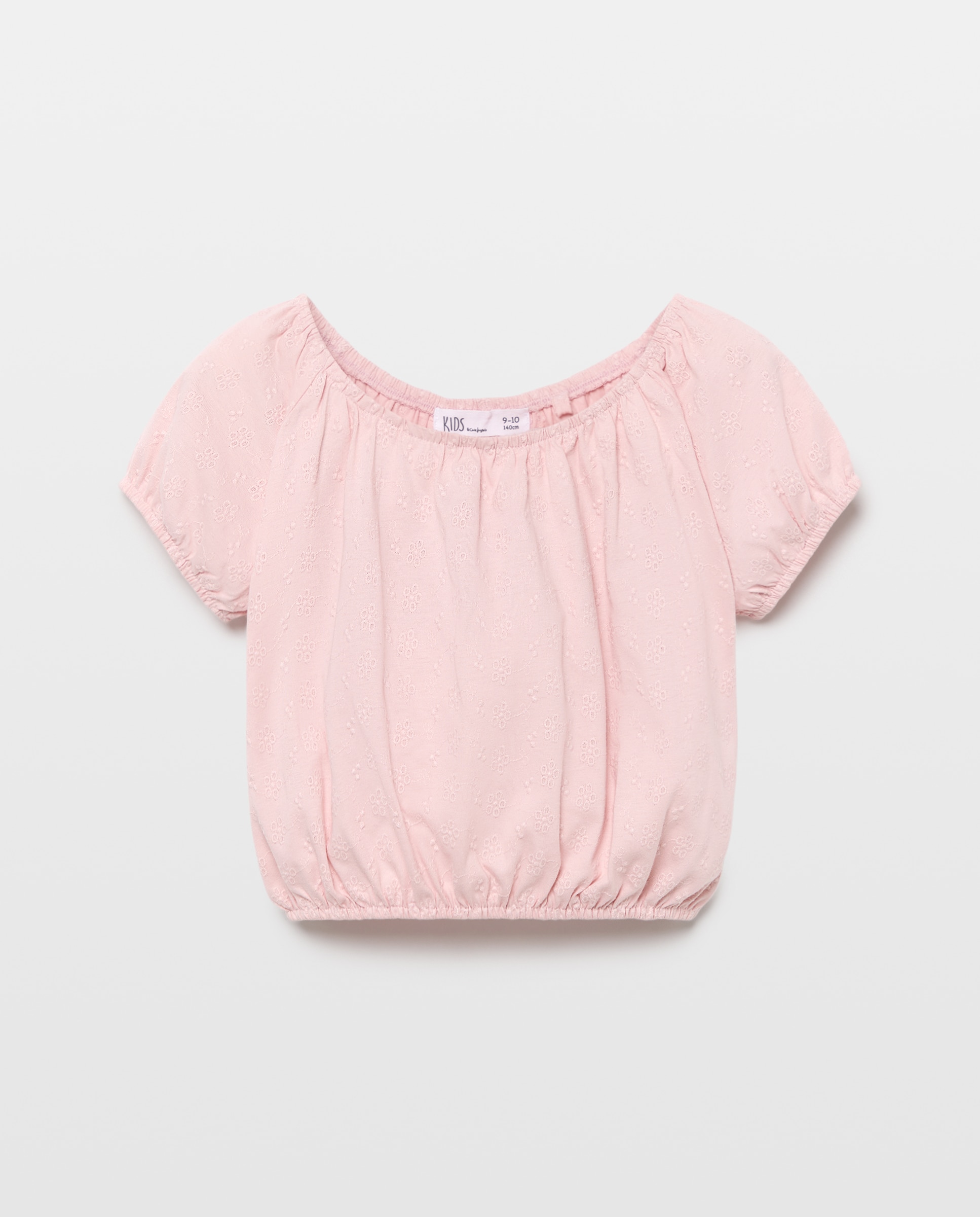 Camiseta manga corta mesonera tejido shiffly circular de niña - Kids El Corte Inglés - Rosa claro Rosa claro-4