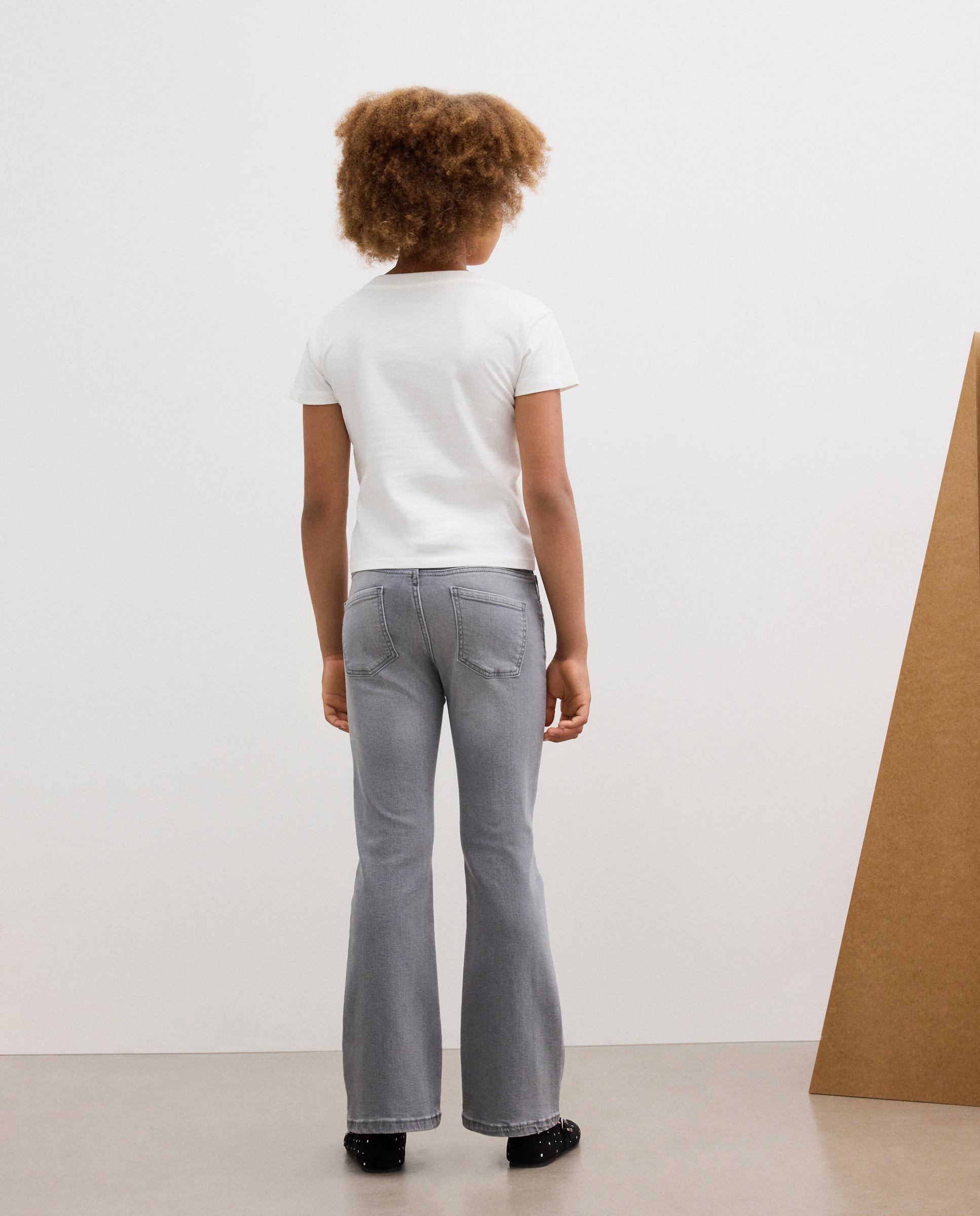 Camiseta de niña manga corta con posicional hot fix fantasía - Kids El Corte Inglés - Blanco roto Blanco roto-4