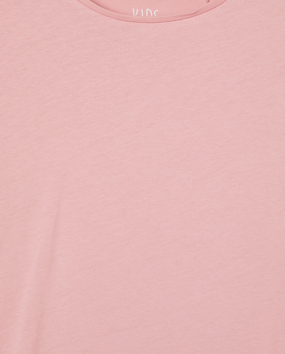 T-shirt Básica de Manga Comprida 200 Rosa-5