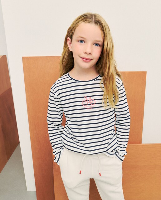 Imagem 0 de Camisola de Manga Comprida com Risca