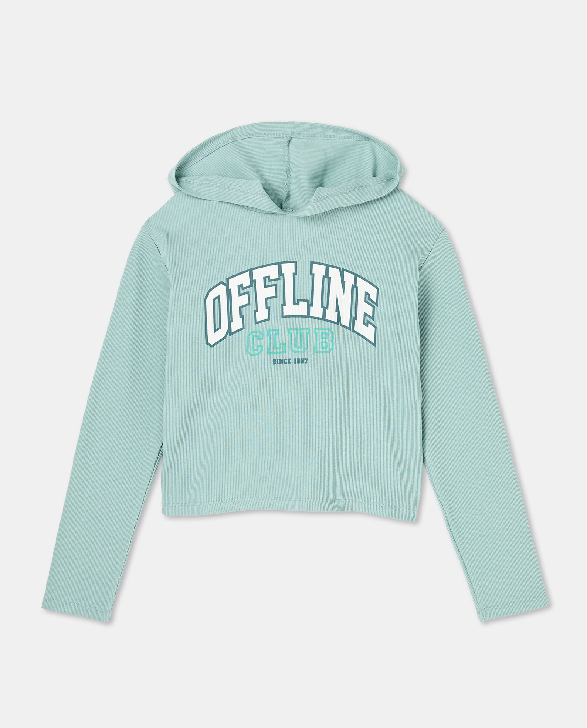 Camisola de Manga Comprida com Capuz Debruado Sabão-4