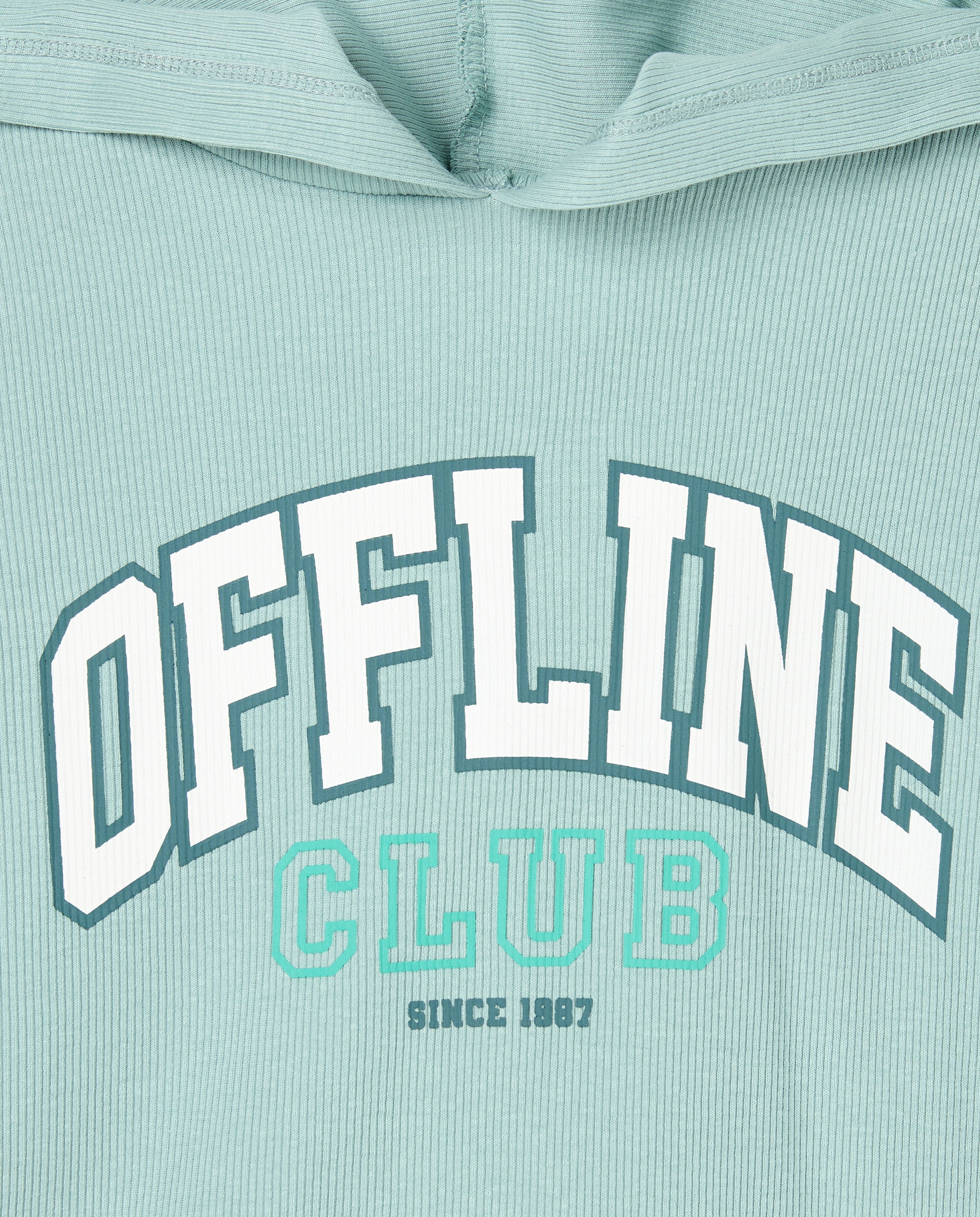 Camisola de Manga Comprida com Capuz Debruado Sabão-5