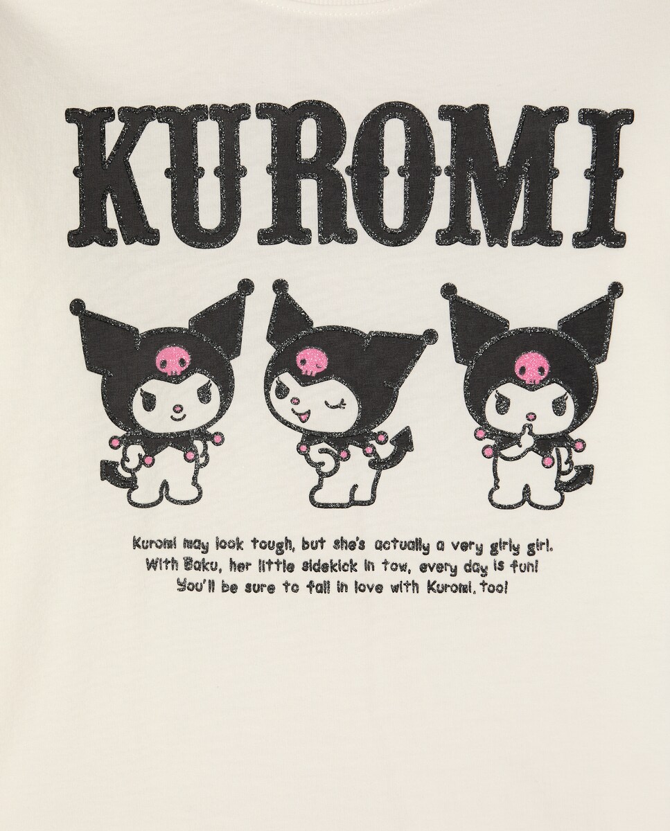 Camisola de Manga Comprida Três Karimí com Glitter Branco-5