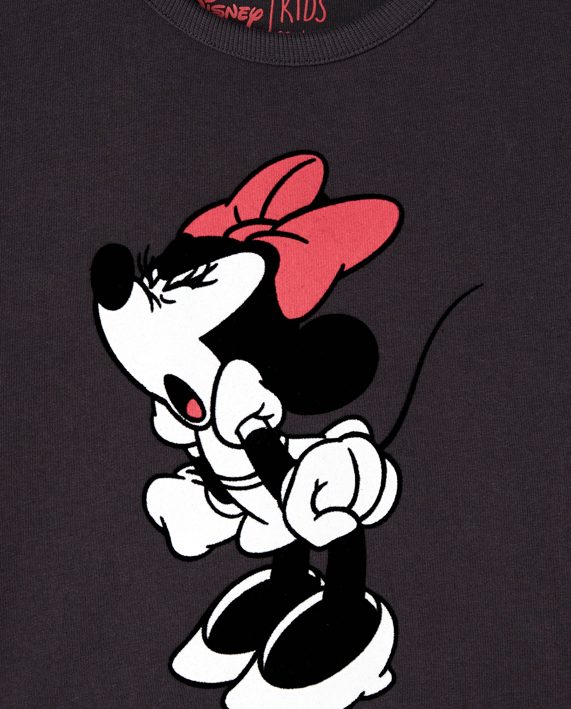 Camisola de Manga Comprida com Estampado da Minnie Cinzento-5