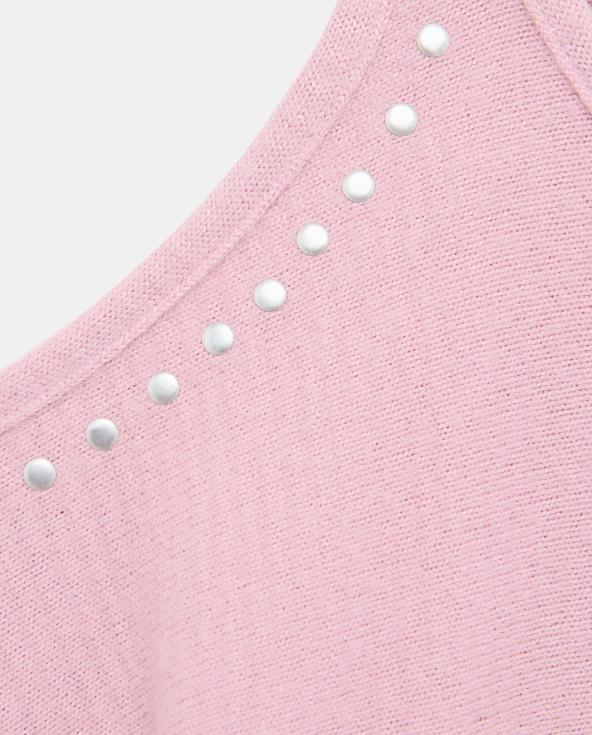 Camiseta manga larga punto cortado cut out con studs en hombro de niña - Kids El Corte Inglés - 282 Malva 282 Malva-2