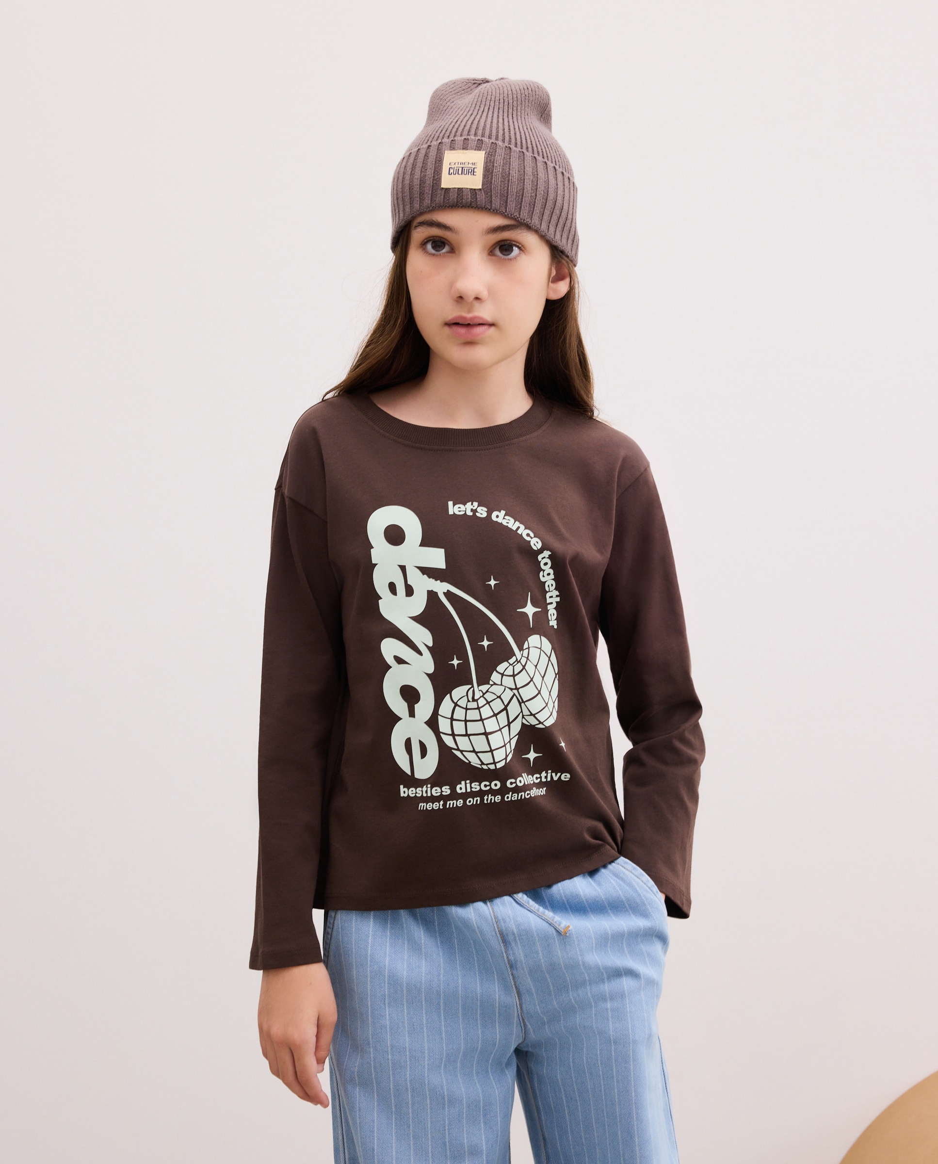 Camiseta manga larga printo posicional waterprint de niña - Kids El Corte Inglés - Verde Verde-2