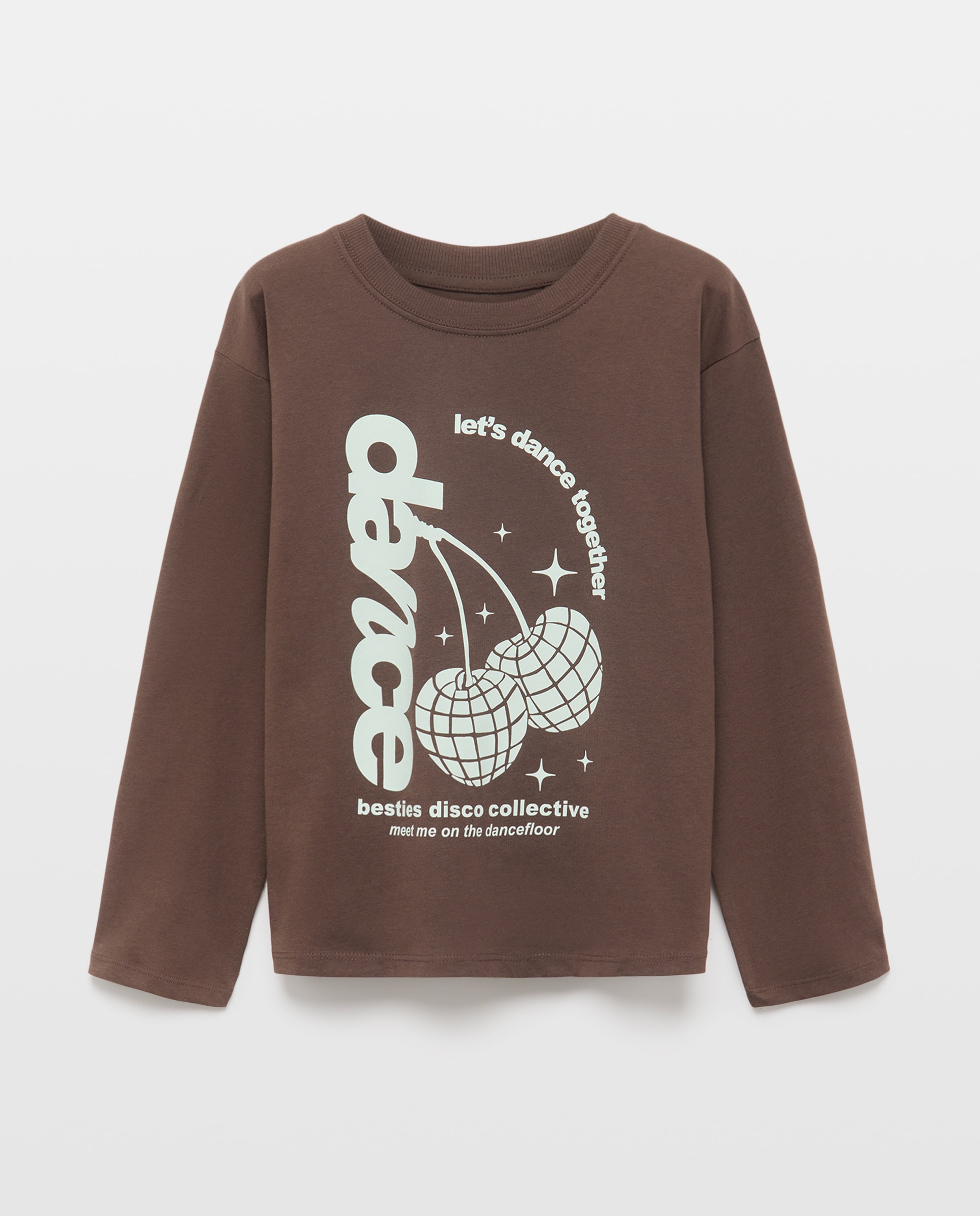 Camiseta manga larga printo posicional waterprint de niña - Kids El Corte Inglés - Verde Verde-4