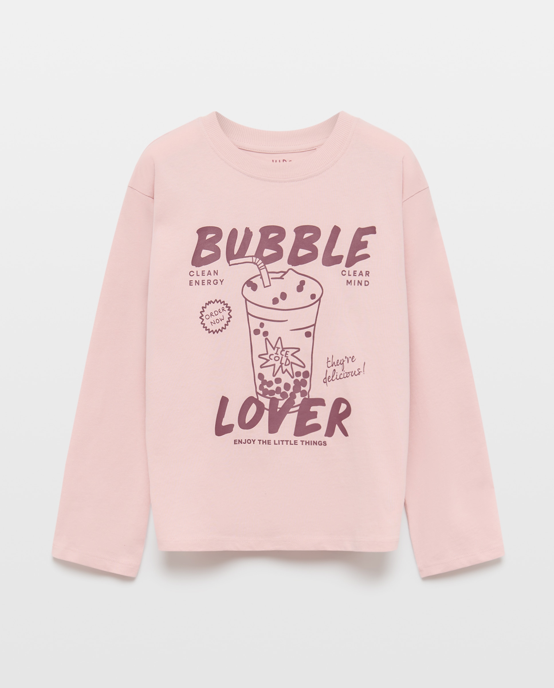 Camiseta manga larga printo posicional waterprint de niña - Kids El Corte Inglés - Rosa Rosa-4