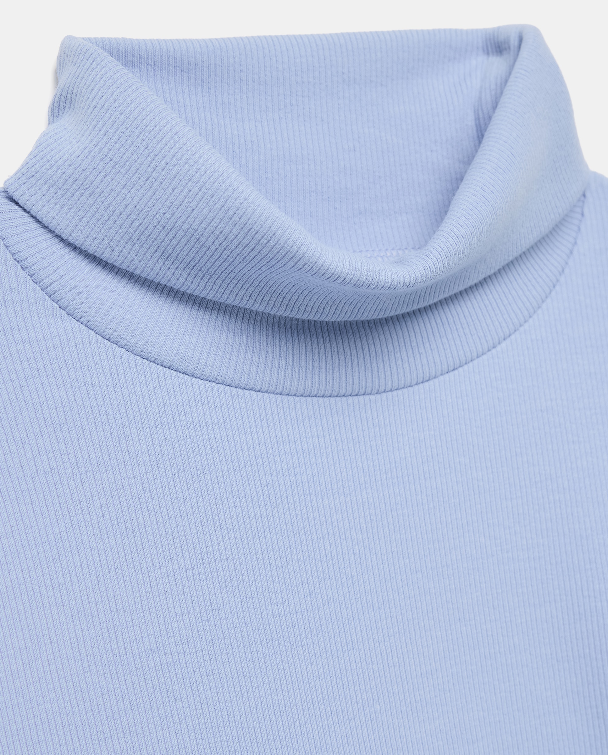 Camiseta lisa manga larga cuello vuelto de niña - Kids El Corte Inglés - 410 Azul claro 410 Azul claro-2
