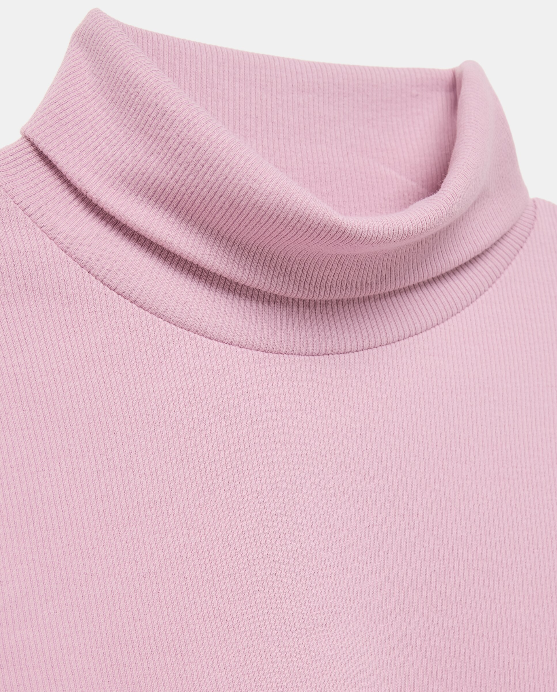 Camiseta lisa manga larga cuello vuelto de niña - Kids El Corte Inglés - 282 Malva 282 Malva-2