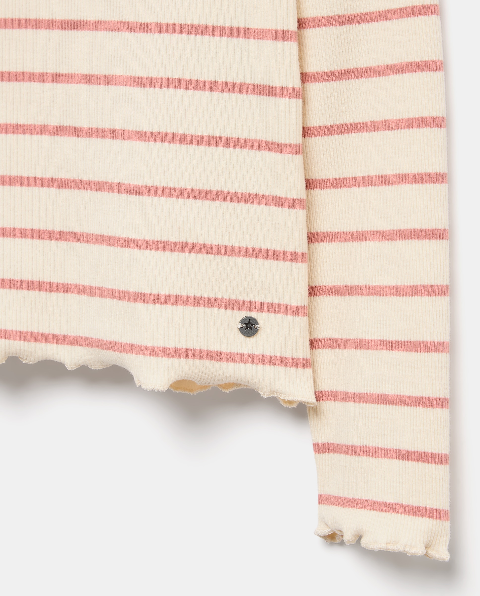 Camiseta cuello perkins rayas de niña - Kids El Corte Inglés - Rosa Rosa-2