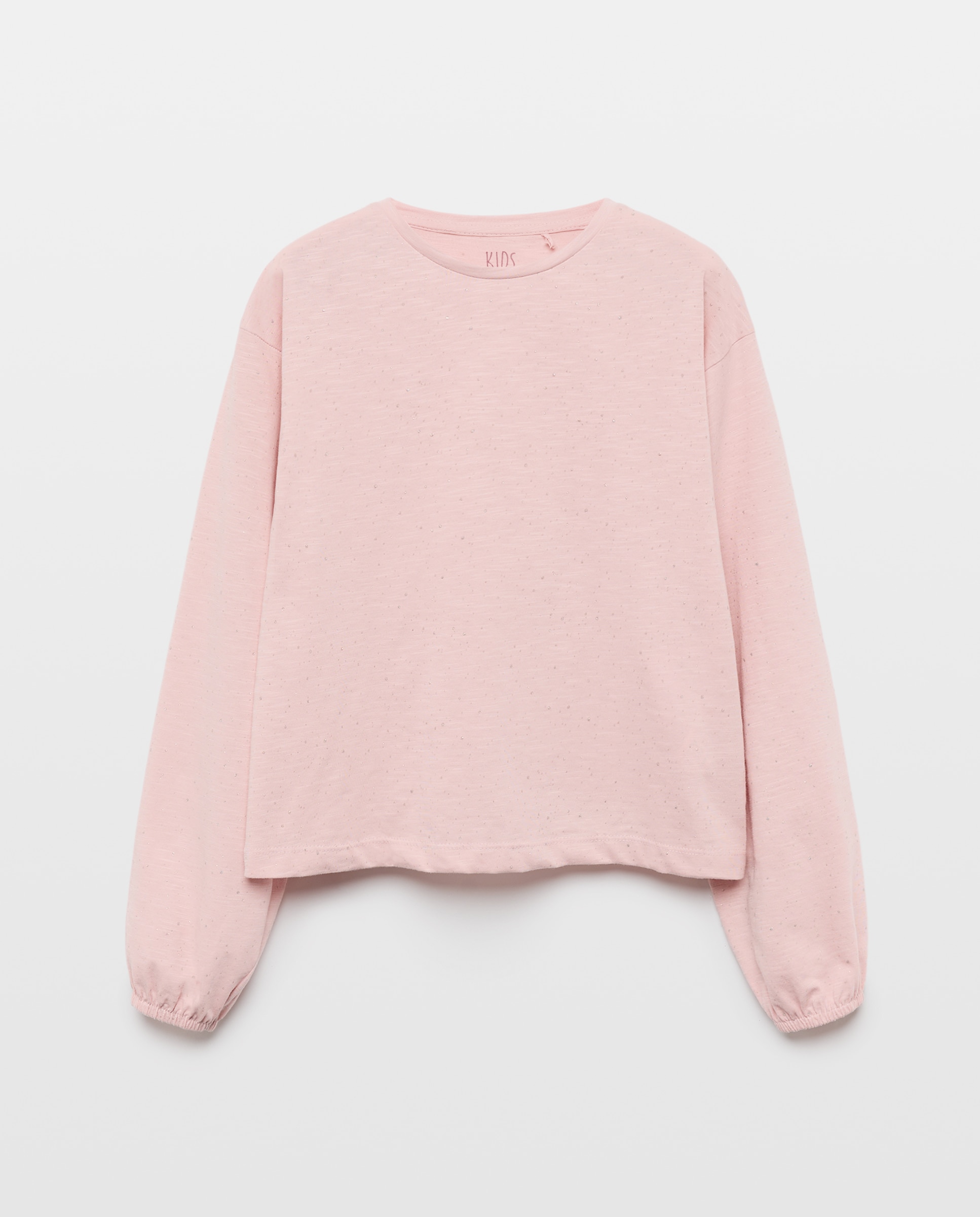 Camiseta manga larga con puño gomas cubierta de confetti foil de niña - Kids El Corte Inglés - 200 Rosa 200 Rosa-4