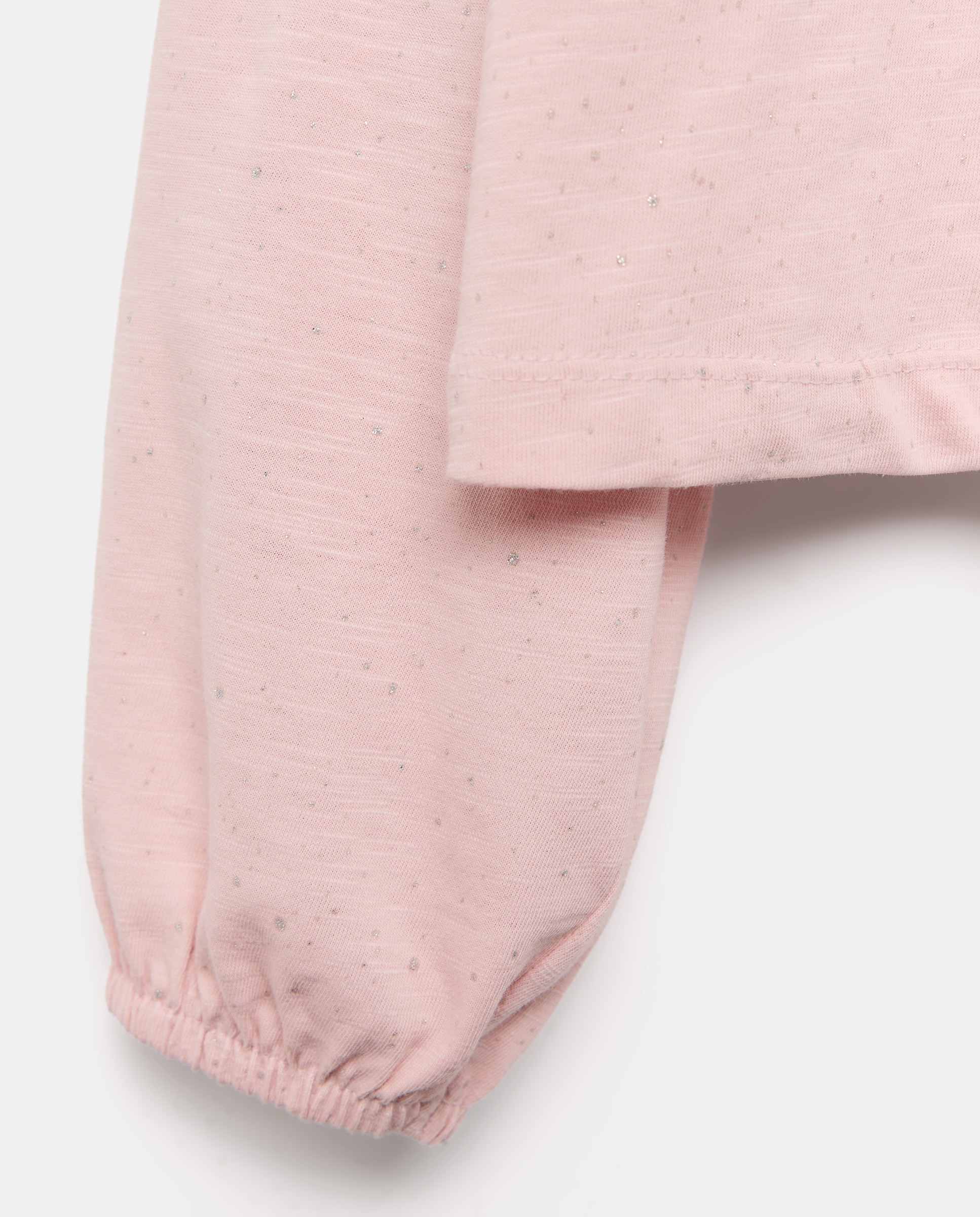 Camiseta manga larga con puño gomas cubierta de confetti foil de niña - Kids El Corte Inglés - 200 Rosa 200 Rosa-5