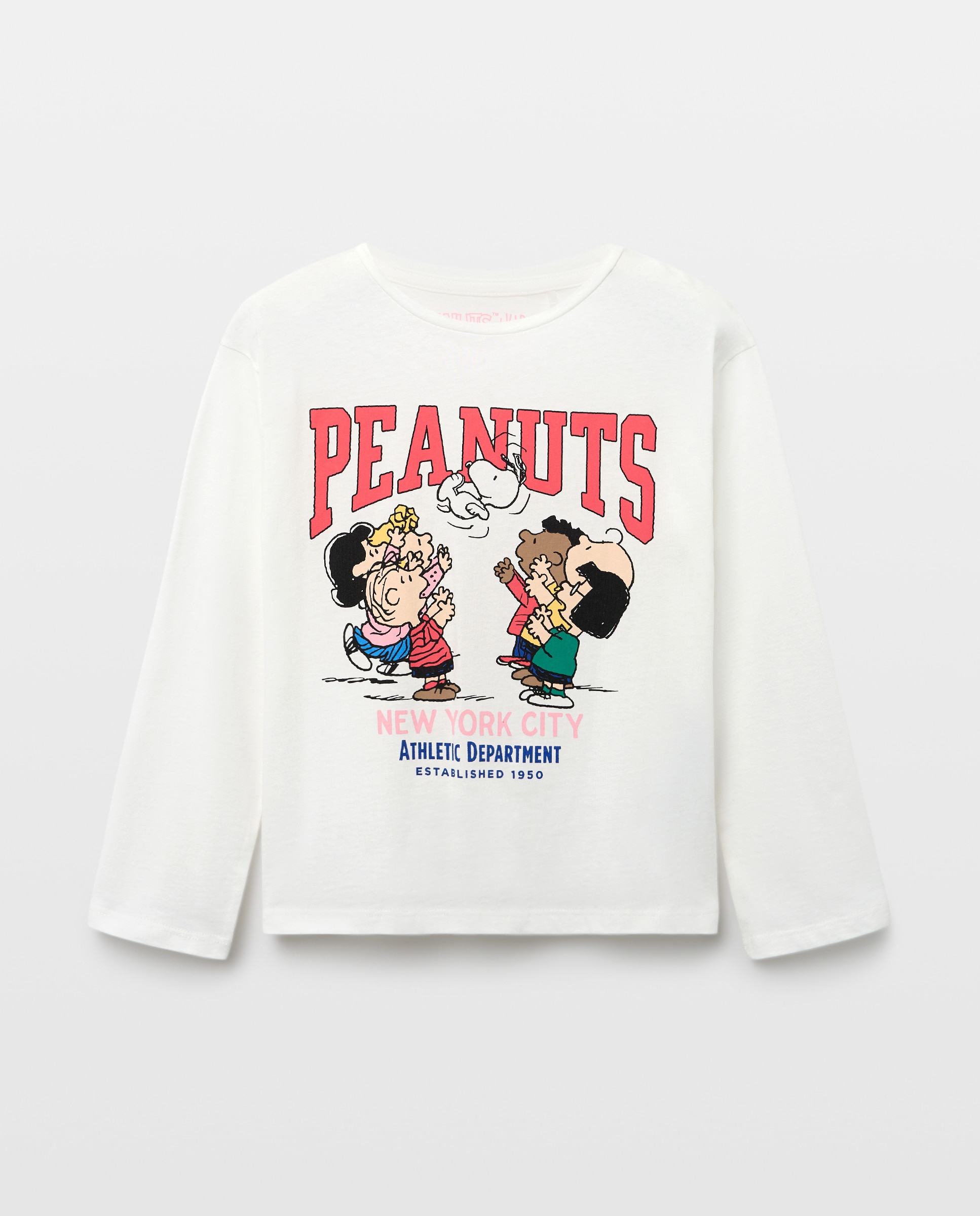 Imagem 0 de Camisola de Manga Comprida com Estampado Posicional Snoopy e Amigos