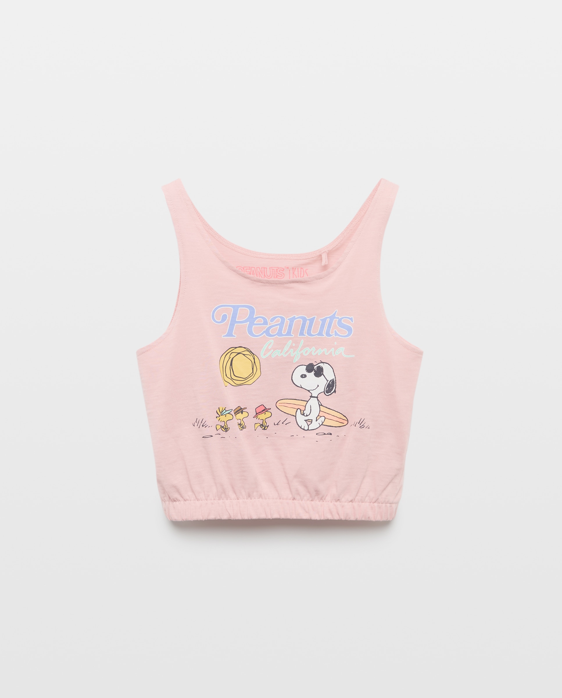 Camiseta de niña con estampado Snoopy de manga corta - Kids El Corte Inglés - Rosa Rosa-4