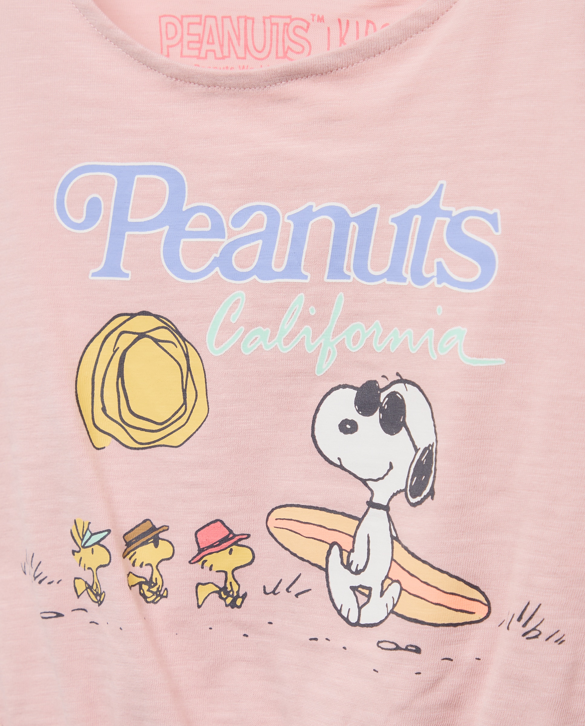 Camiseta de niña con estampado Snoopy de manga corta - Kids El Corte Inglés - Rosa Rosa-5