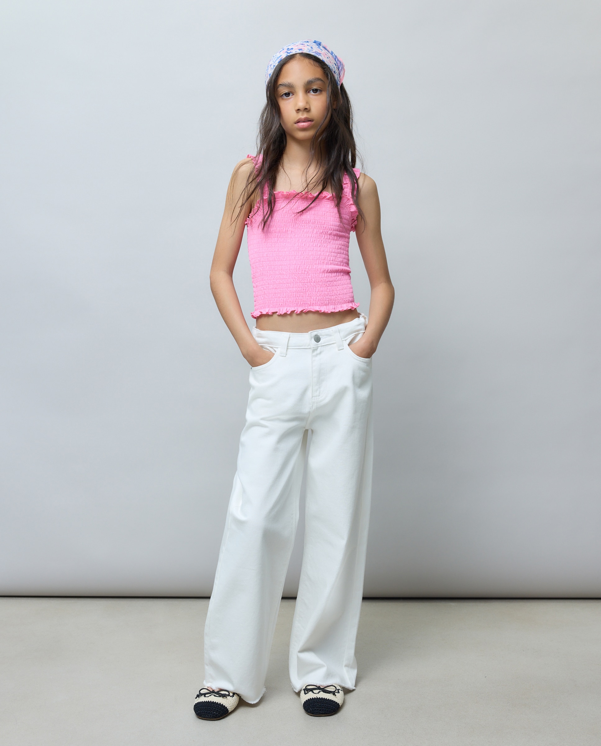 Camiseta de niña con tirantes fruncidos - Kids El Corte Inglés - 200 Rosa 200 Rosa-1