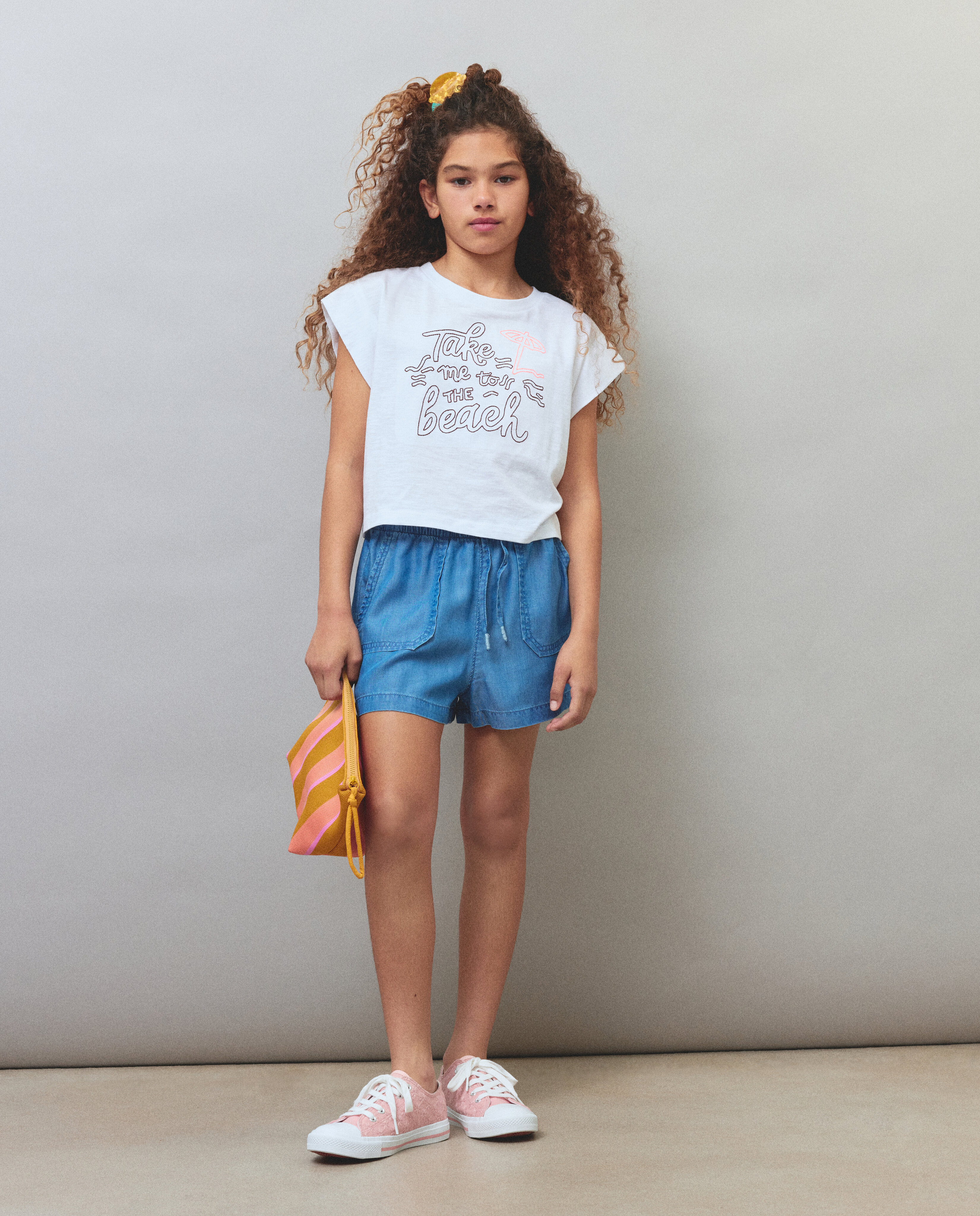 Camiseta de niña sin mangas y estampado Stitch - Kids El Corte Inglés - Blanco Blanco-2