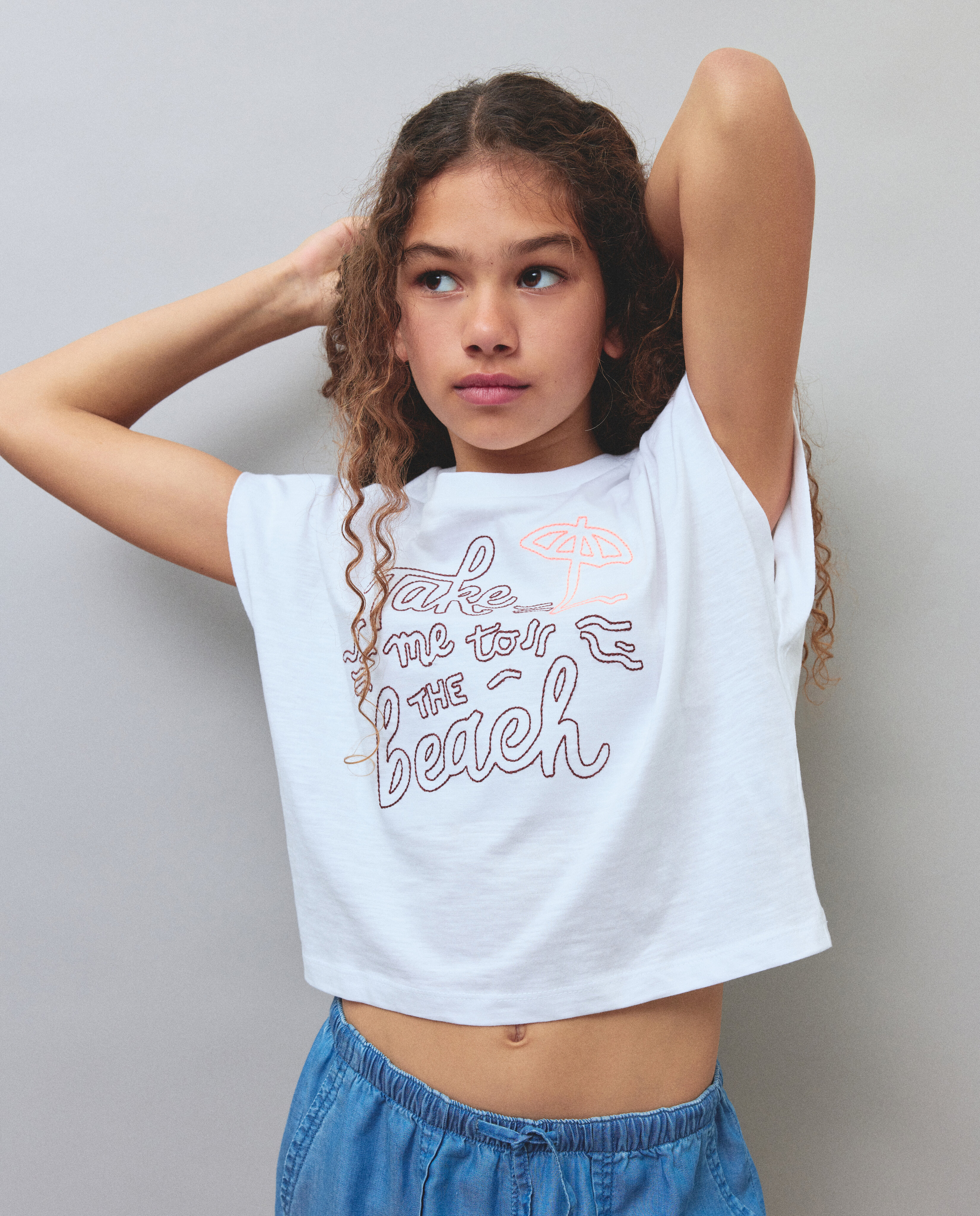 Camiseta de niña sin mangas y estampado Stitch - Kids El Corte Inglés - Blanco Blanco-4