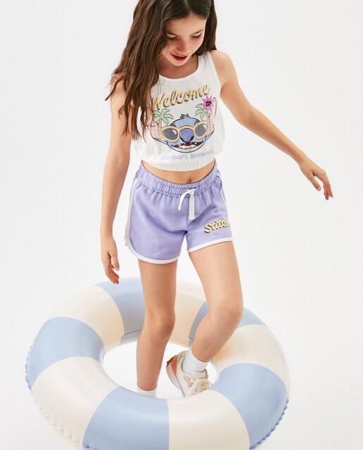 Conjunto corto de niña Lilo & Stitch