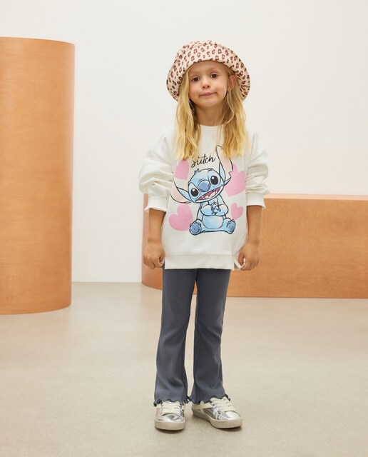 Imagem 0 de Conjunto Comprido de Duas Peças com Detalhe Lilo & Stitch