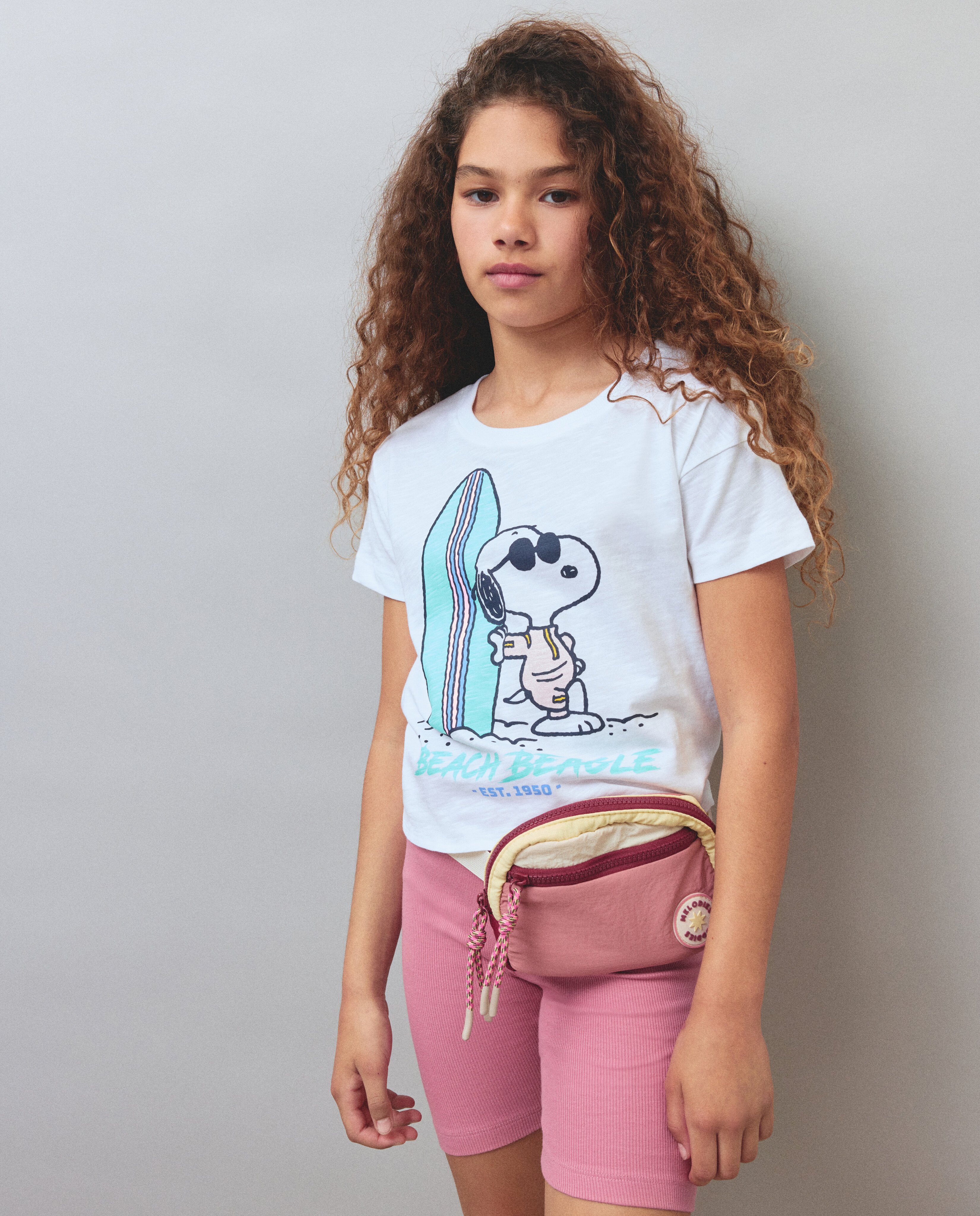 Conjunto de T-shirt Estampada e Calções Tipo Leggings Multicolor-2