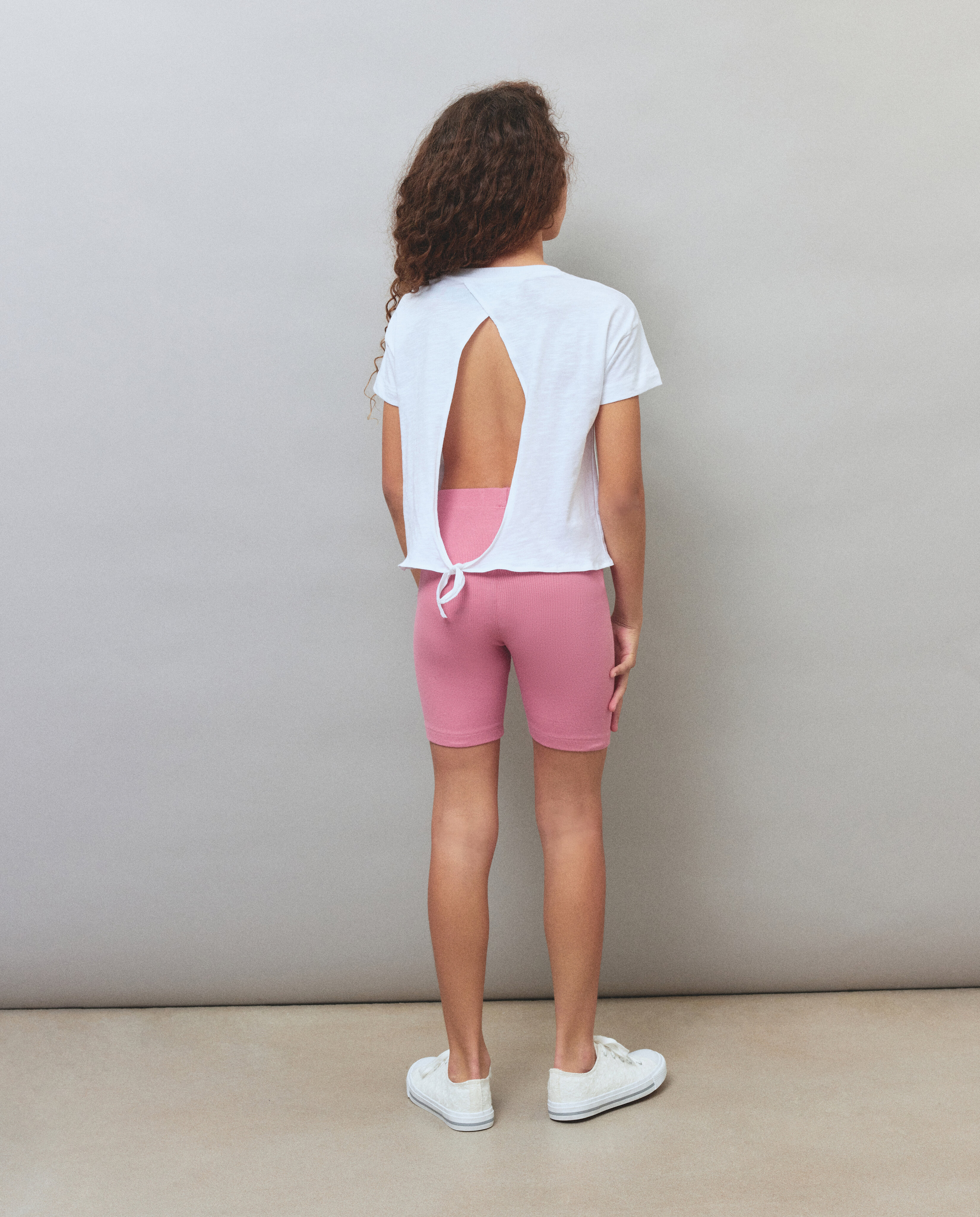 Conjunto de T-shirt Estampada e Calções Tipo Leggings Multicolor-3
