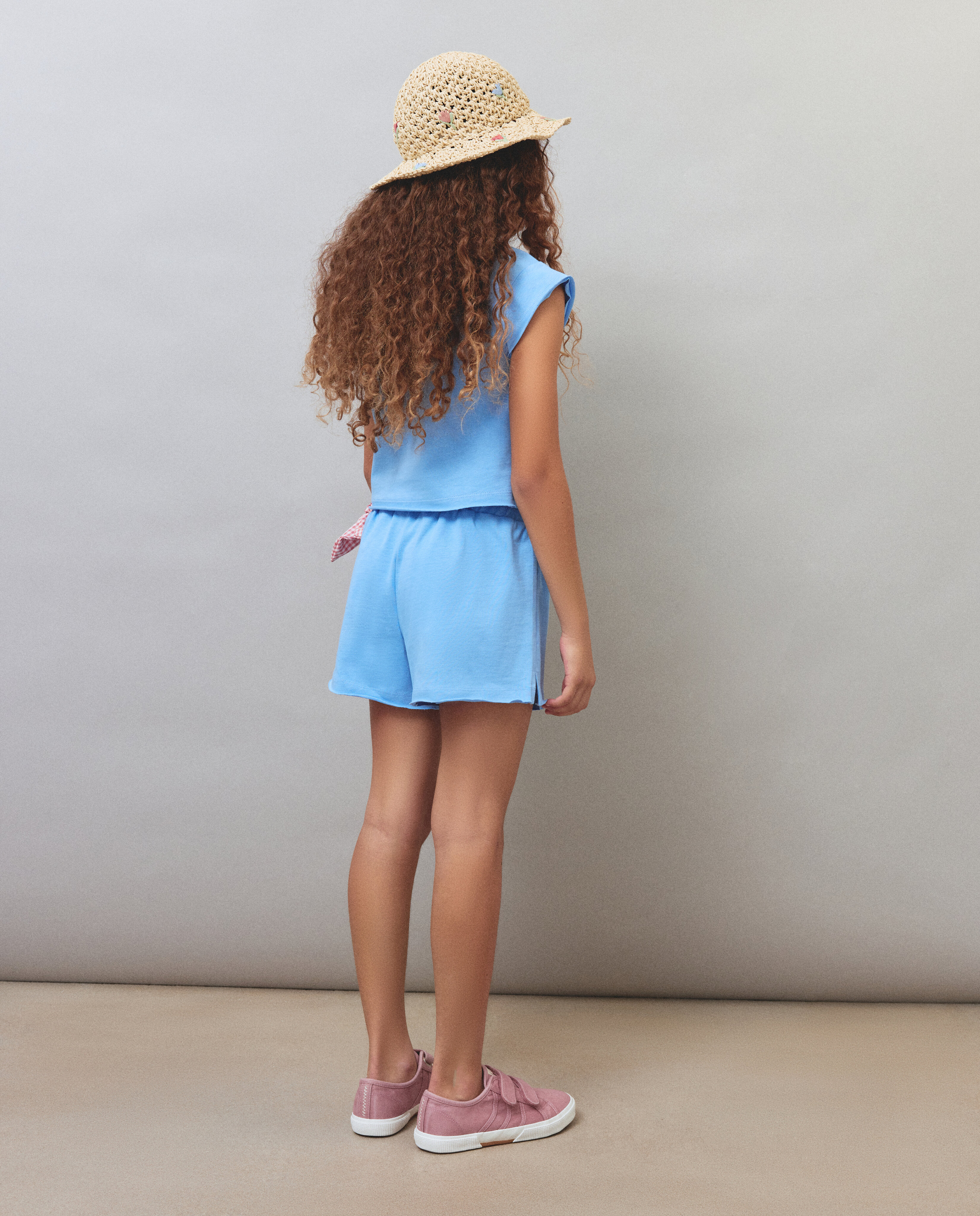 Conjunto Curto com Fantasia Azul-3