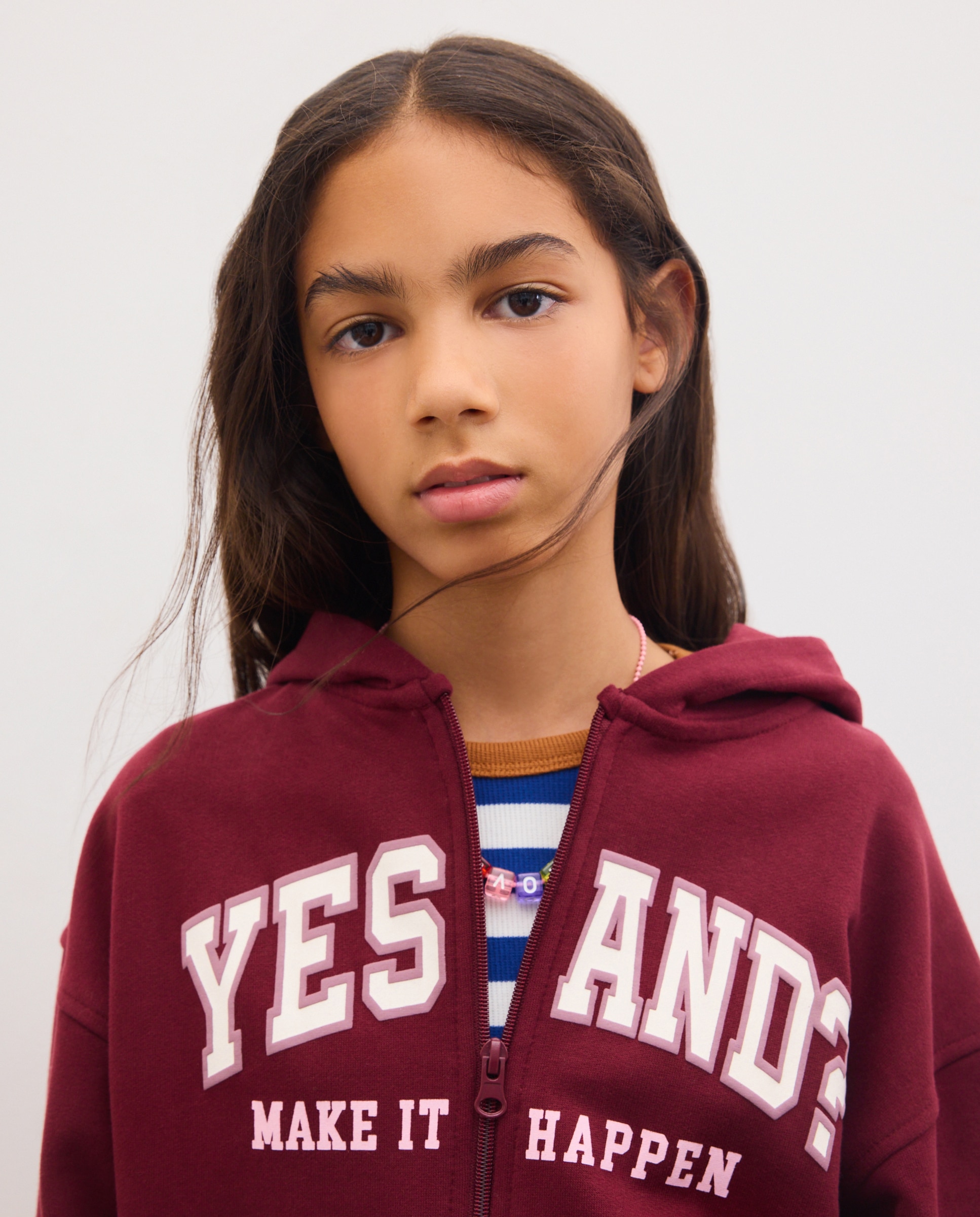Conjunto de Felpa com Calças Jogger e Sweatshirt Aberta com Capuz e Estampado Posicional de Criança Kids El Corte Inglés Vermelho-2