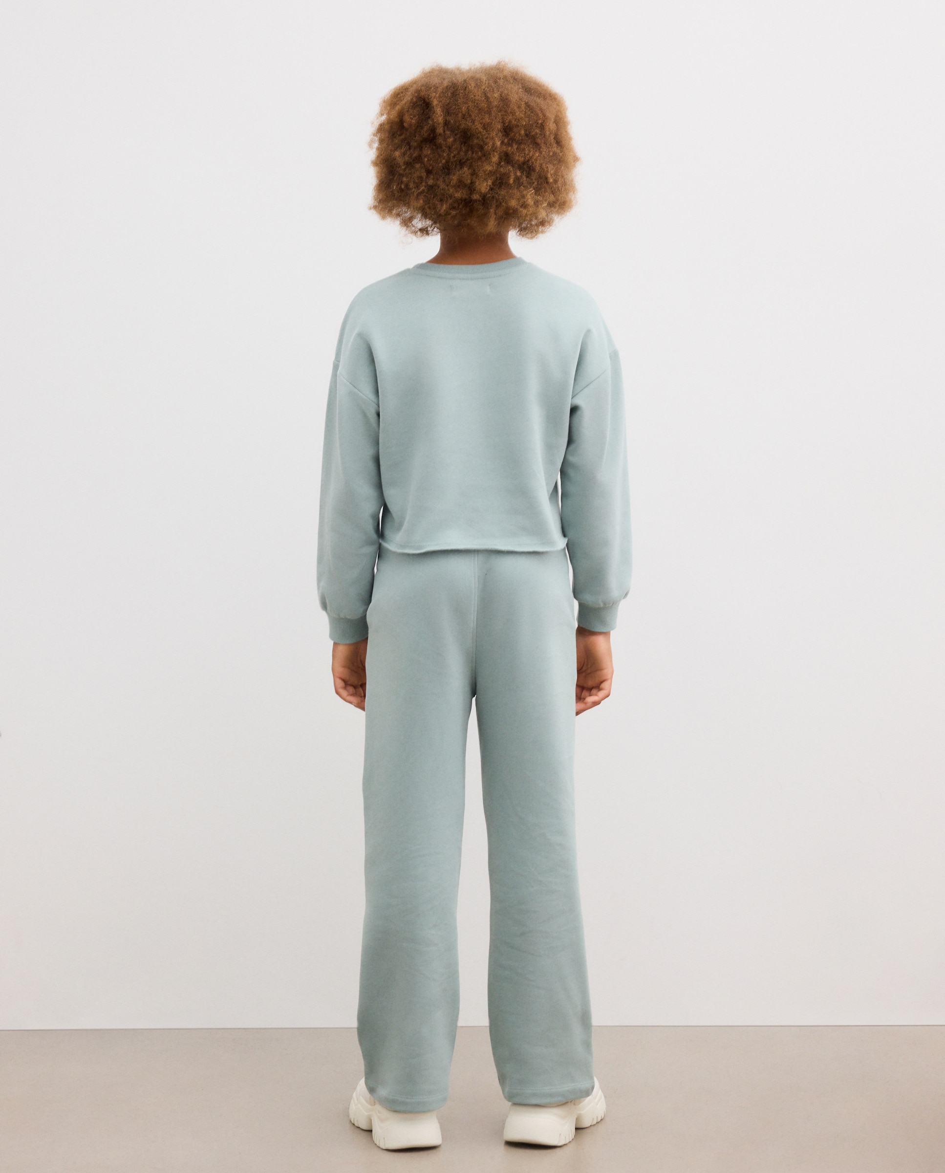 Conjunto de Felpa com Calças Largas e Sweatshirt Fechada com Estampado Posicional de Criança Kids El Corte Inglés Verde-4