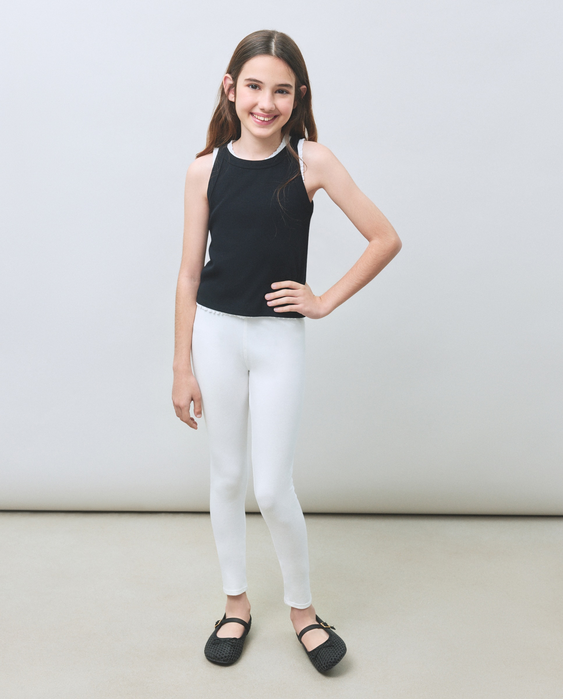 Leggings Básicas Lisas Cru-1