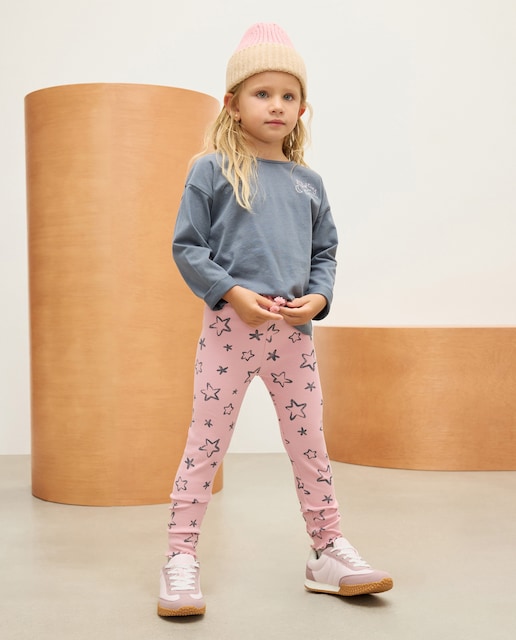 Imagem 0 de Leggings Caneladas com All Over Print