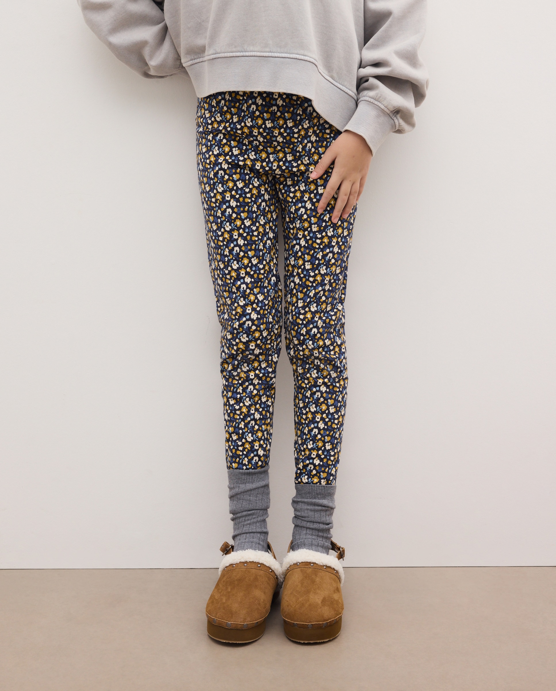 Imagen 2 de Legging ligero all over print flores de niña - Kids El Corte Inglés - Azul Azul