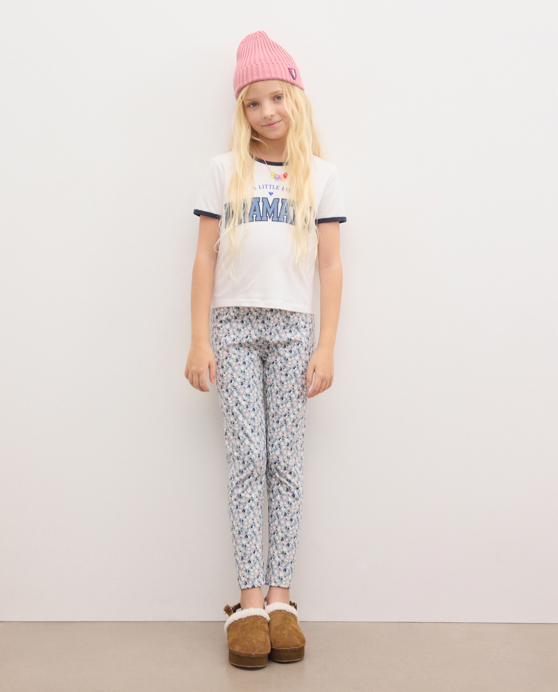 Imagen 1 de Legging ligero all over print flores de niña - Kids El Corte Inglés - Verde Verde