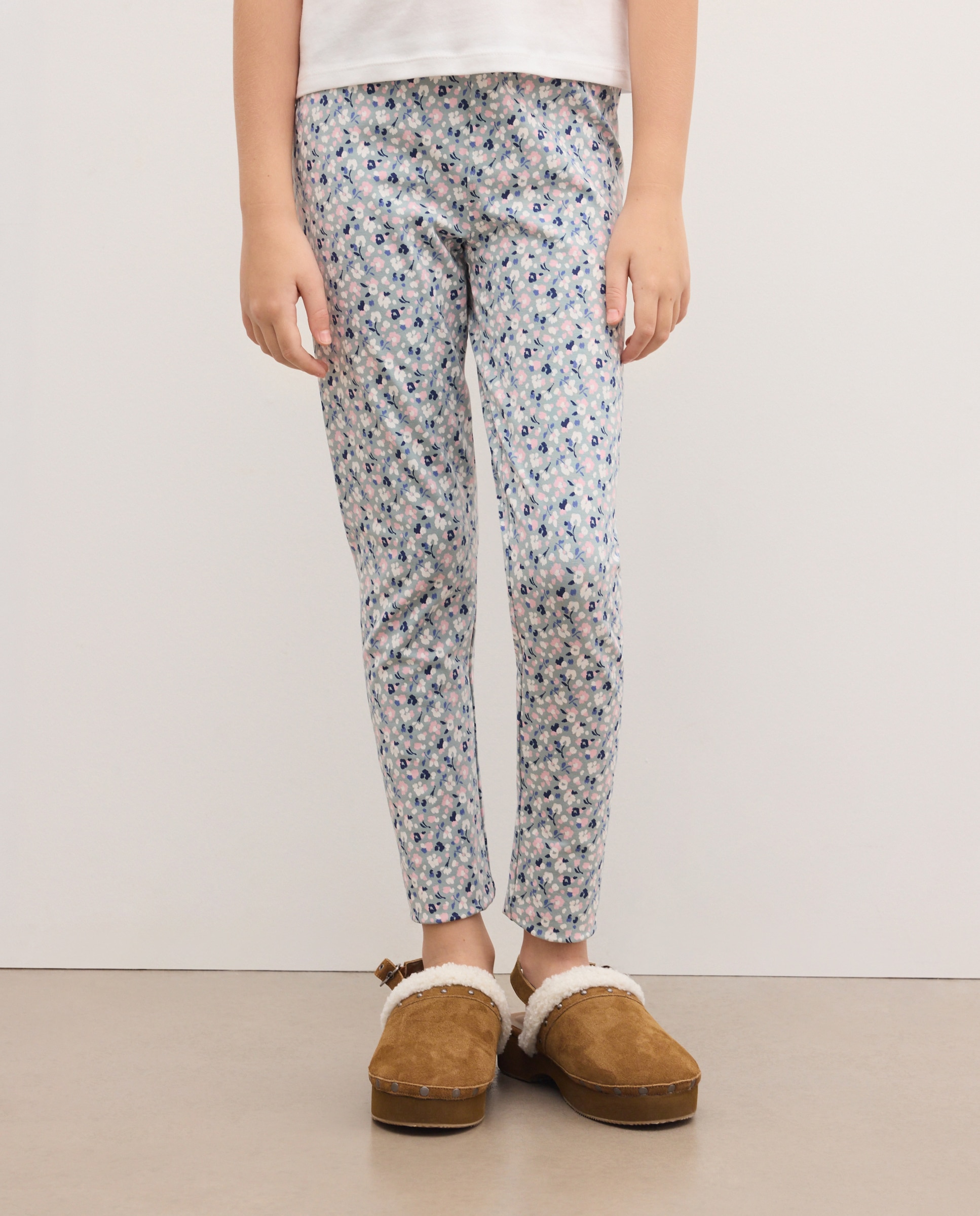 Imagen 2 de Legging ligero all over print flores de niña - Kids El Corte Inglés - Verde Verde