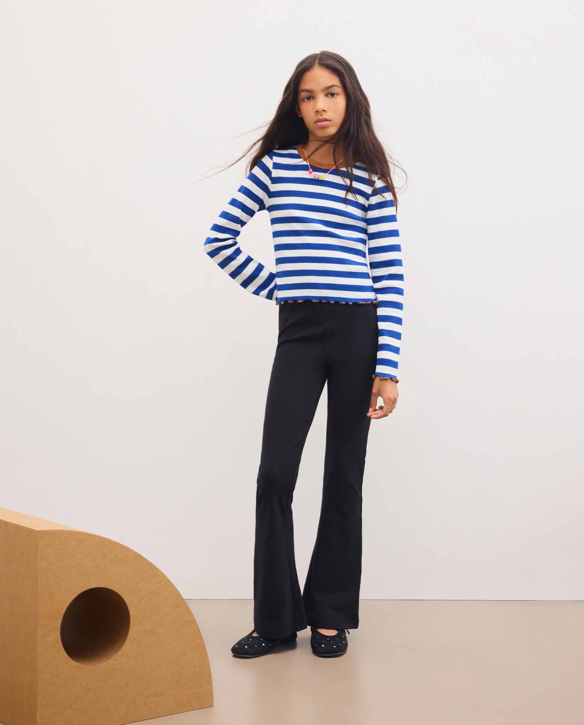 Legging ligero flare de niña - Kids El Corte Inglés - Negro Negro-1