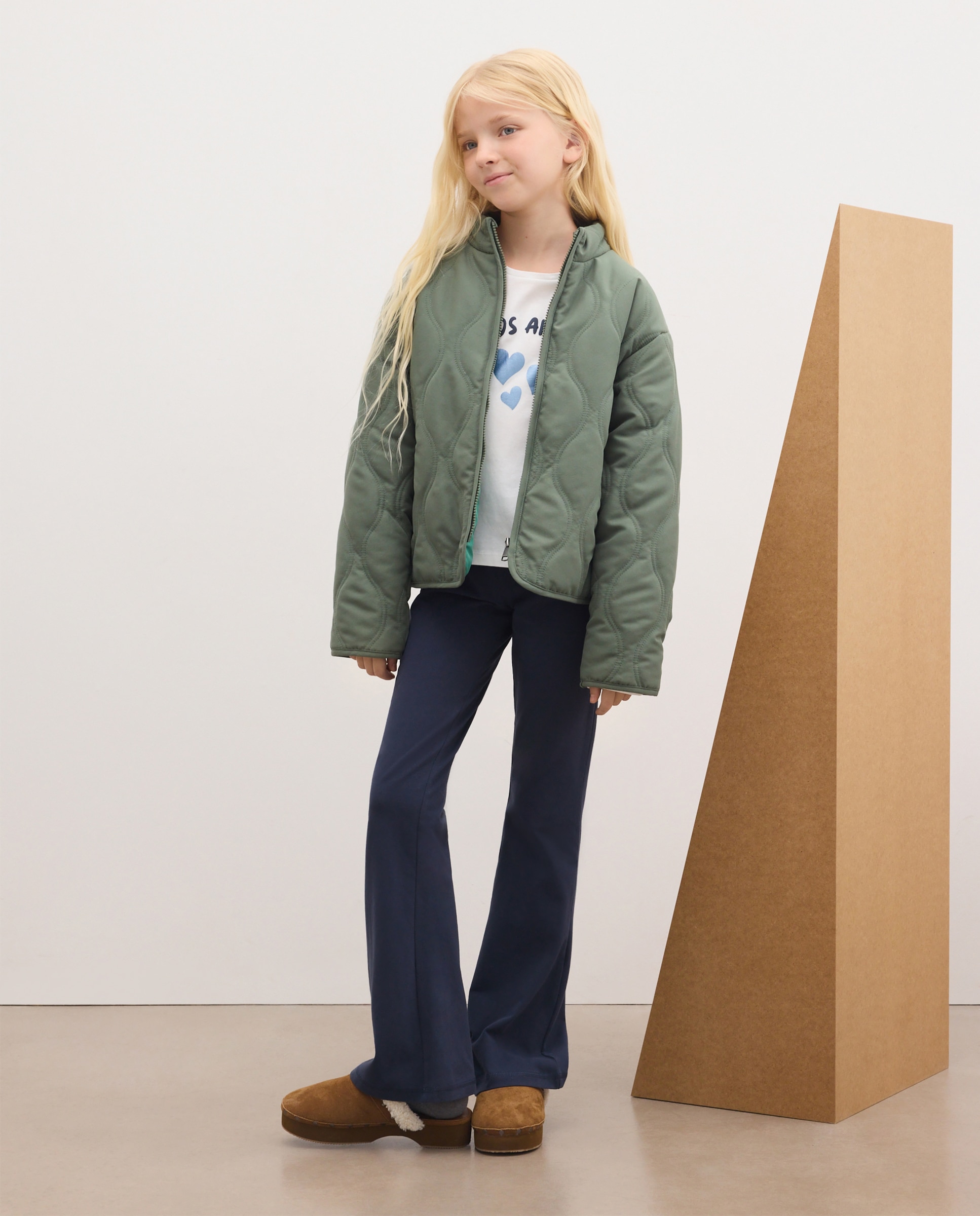 Legging ligero flare de niña - Kids El Corte Inglés - Azul marino Azul marino-1