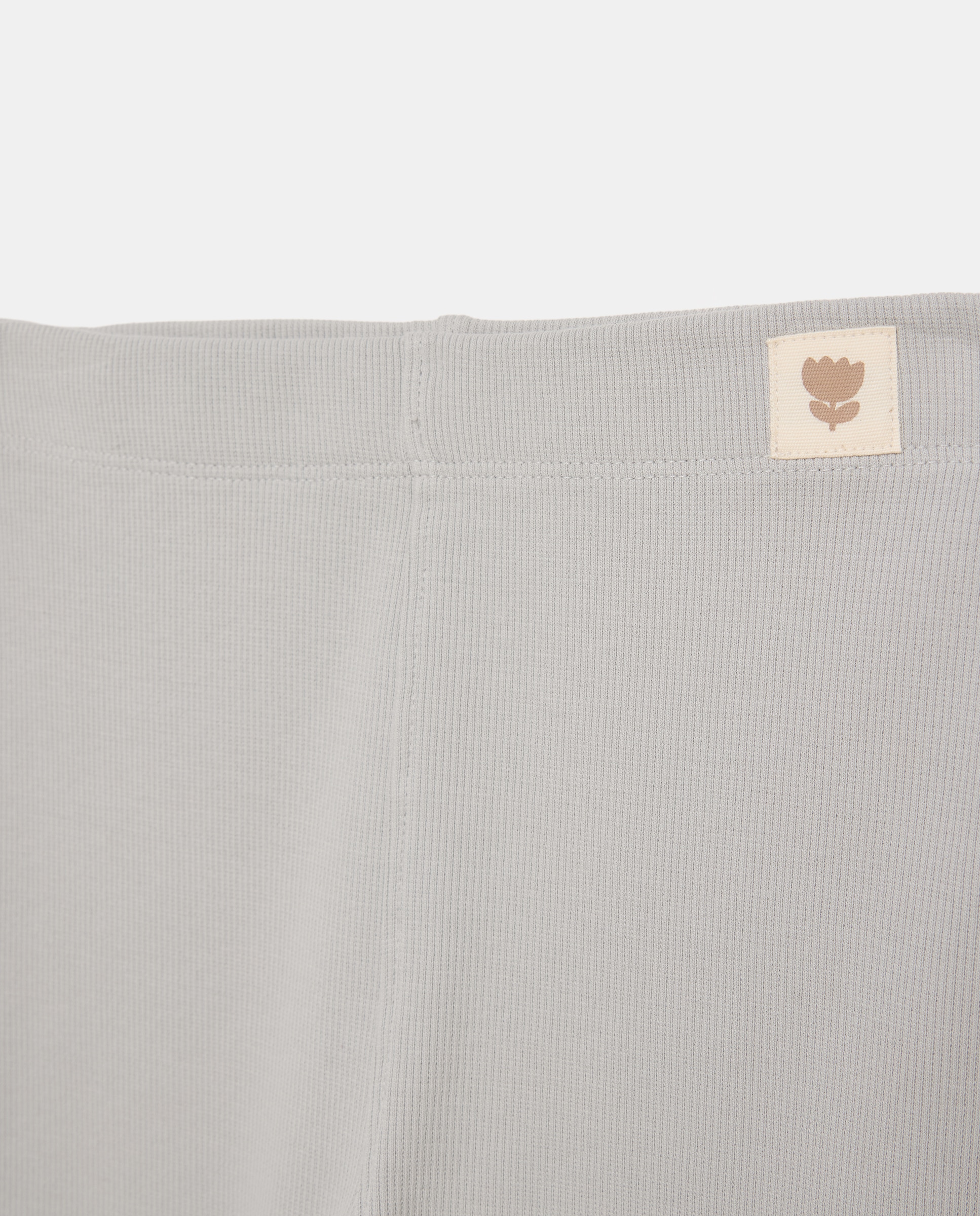 Legging liso rib de niña - Kids El Corte Inglés - Gris claro Gris claro-5