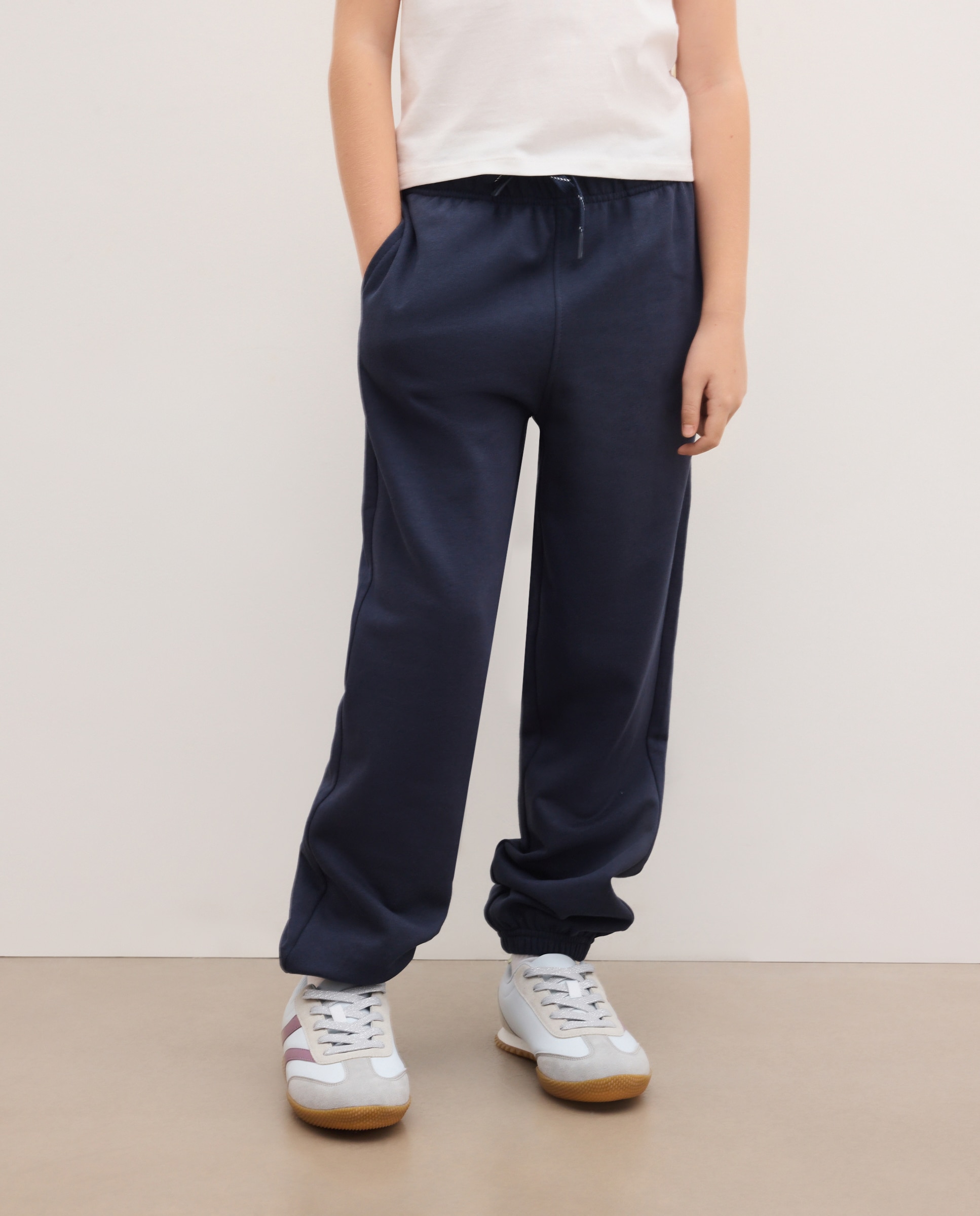 Pantalón básico felpa de niña - Kids El Corte Inglés - Azul marino Azul marino-2