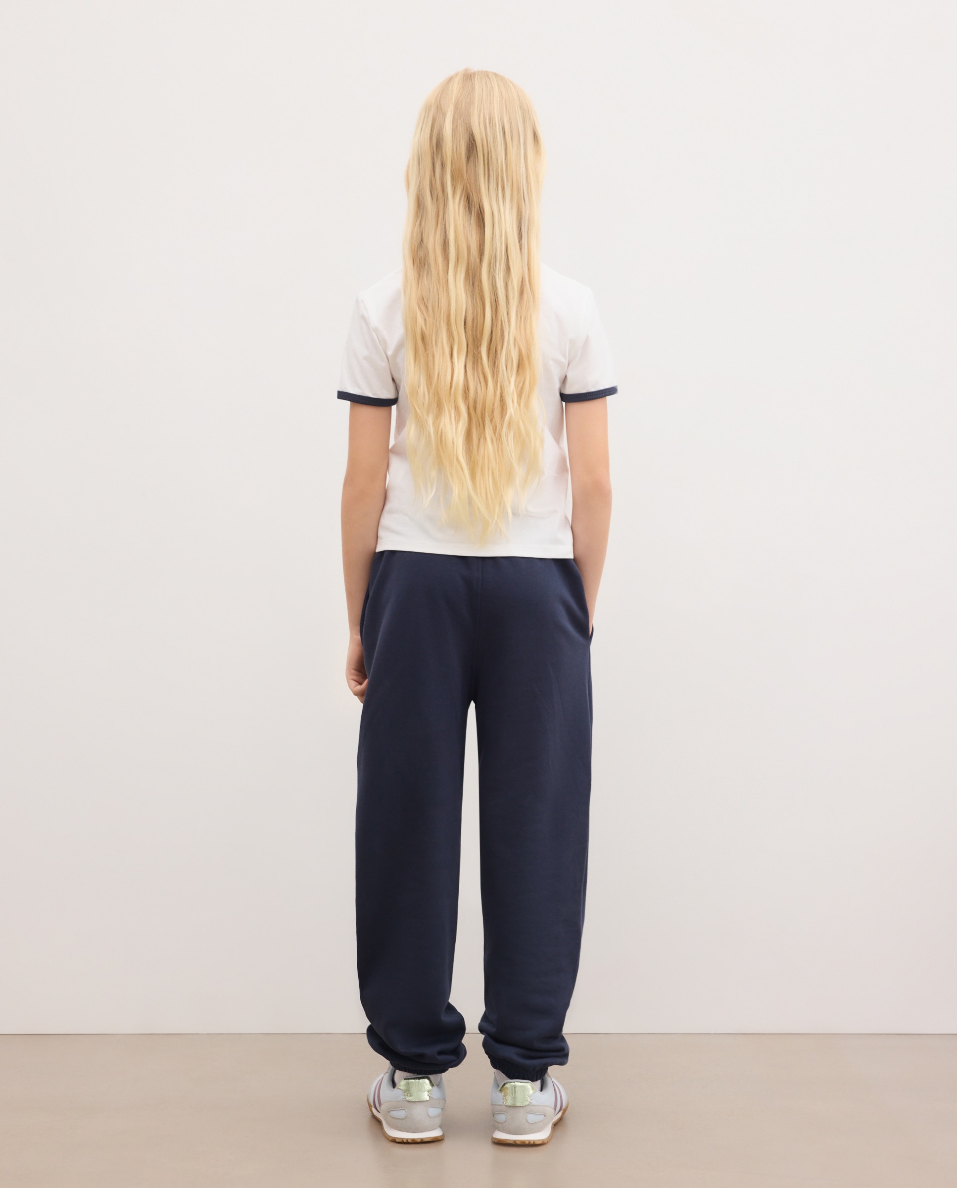 Pantalón básico felpa de niña - Kids El Corte Inglés - Azul marino Azul marino-3
