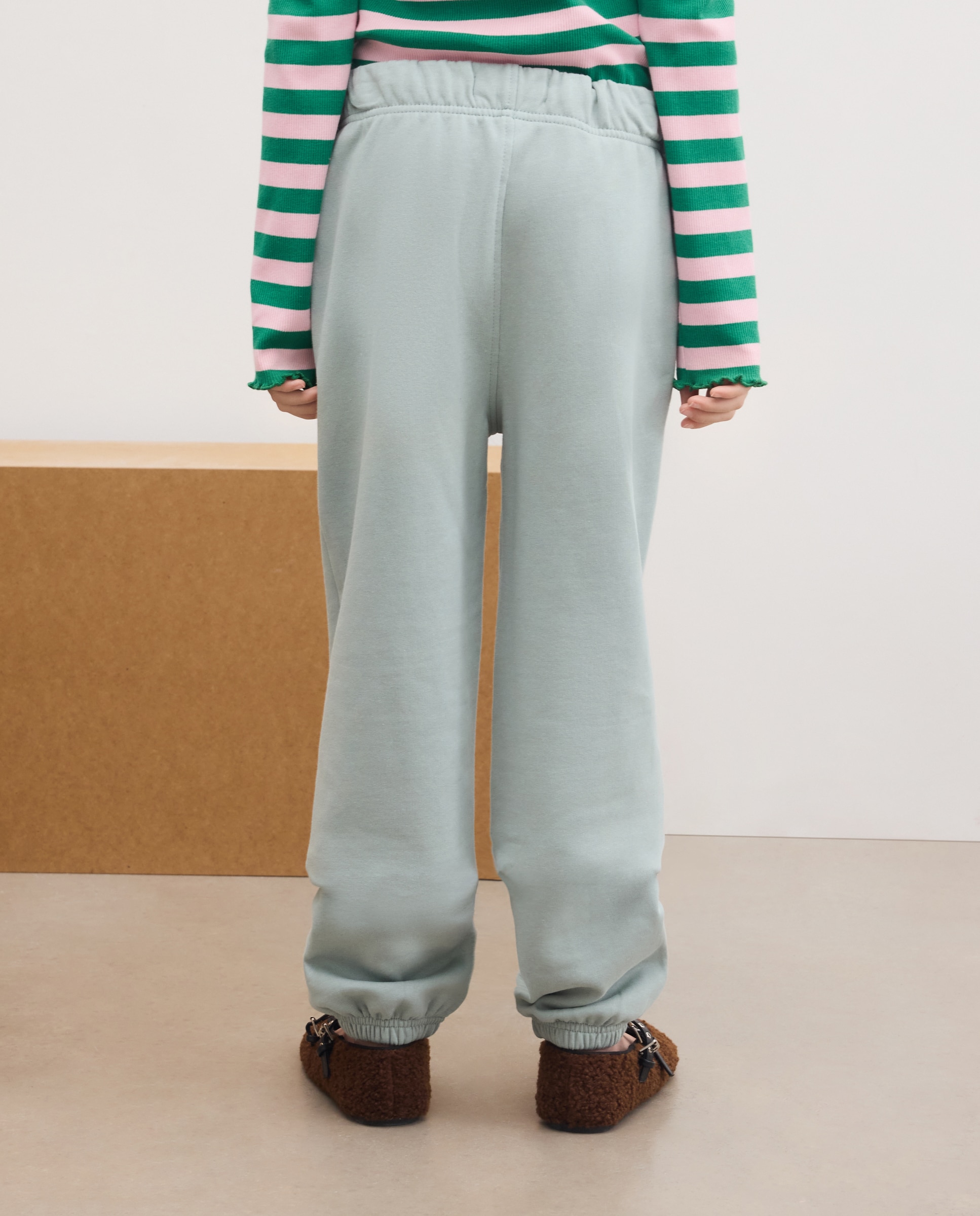 Pantalón básico felpa de niña - Kids El Corte Inglés - Verde Verde-3