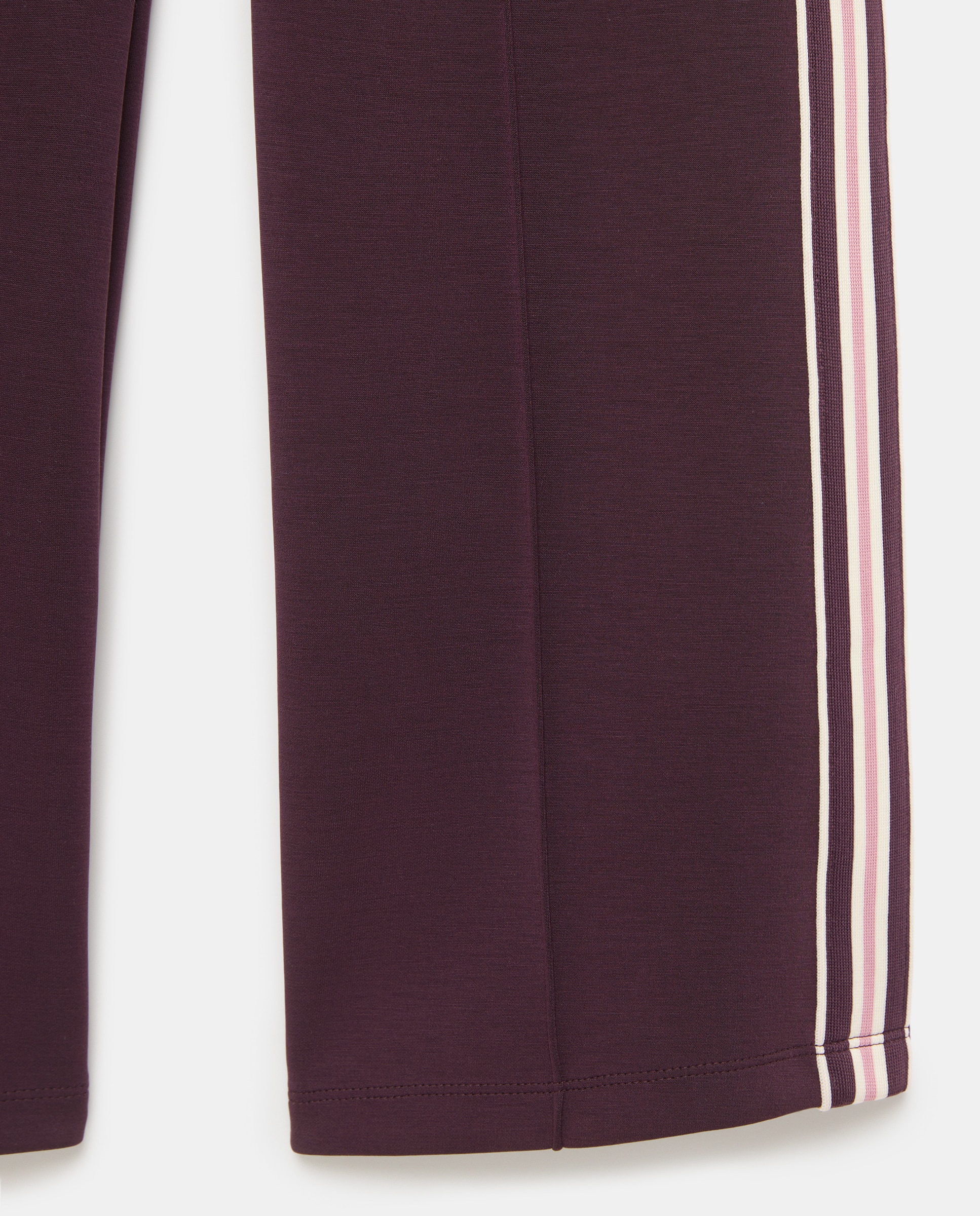 Pantalón deporte modal wide leg con tape deportivo lateral de niña - Kids El Corte Inglés - Burdeos Burdeos-5