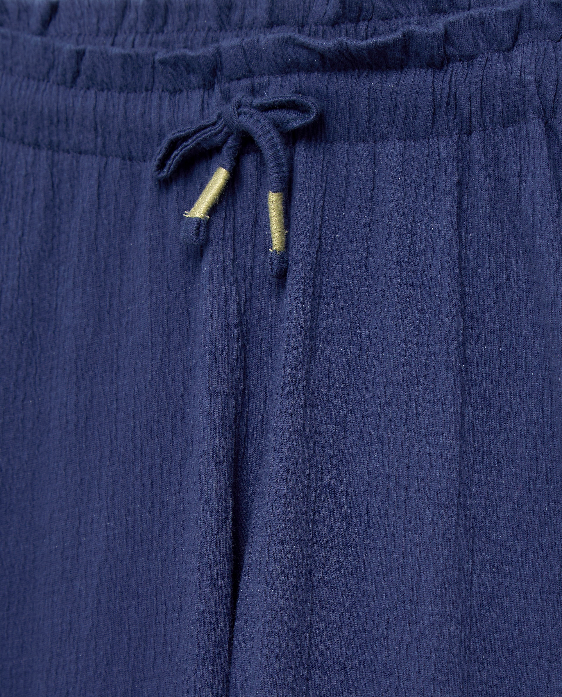 Calças Wide Leg com Elásticos e Wrinkled Fabric Kids El Corte Inglés Azul-marinho-6