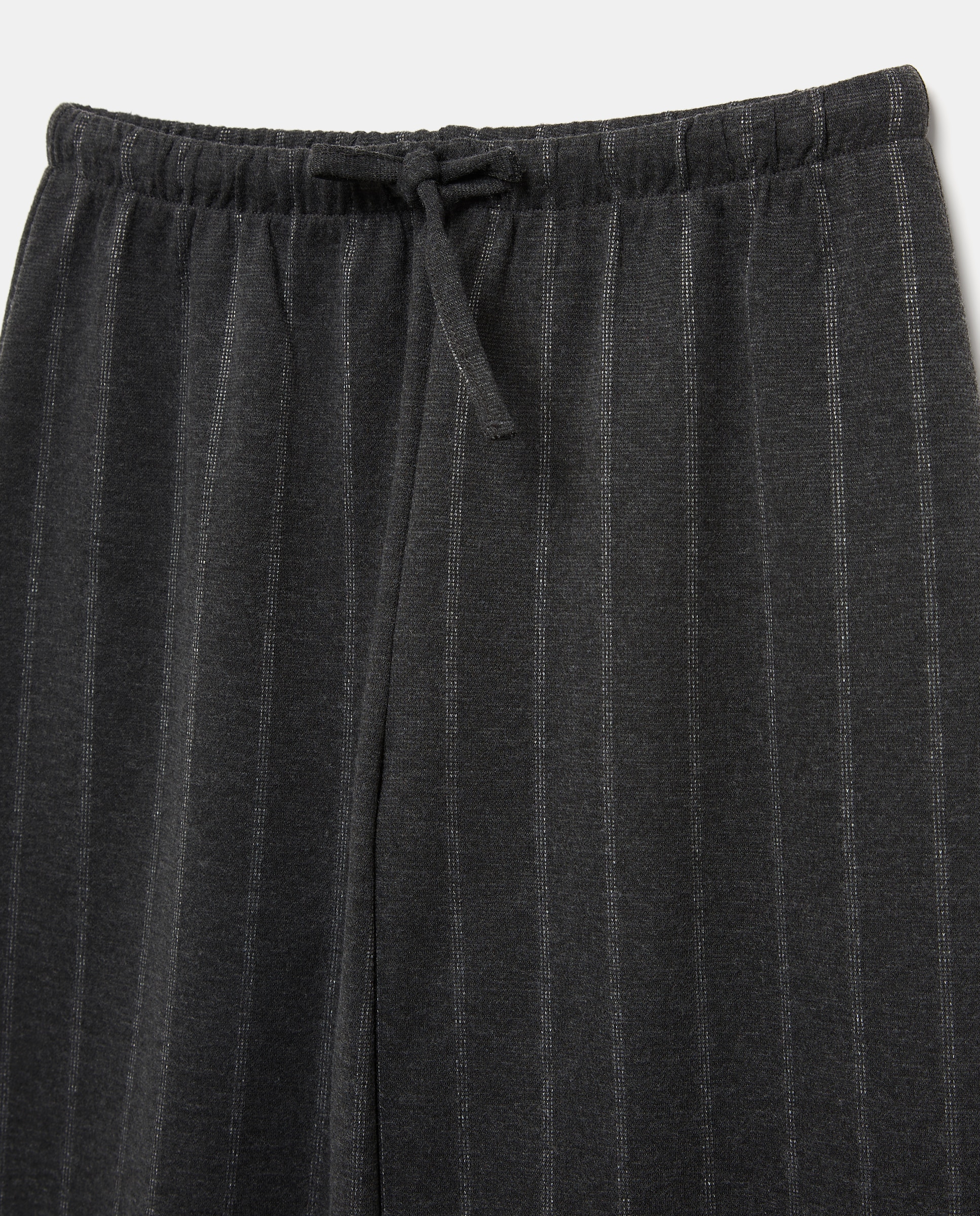 Calças de Corte Largo com Risca Diplomática Preto-5