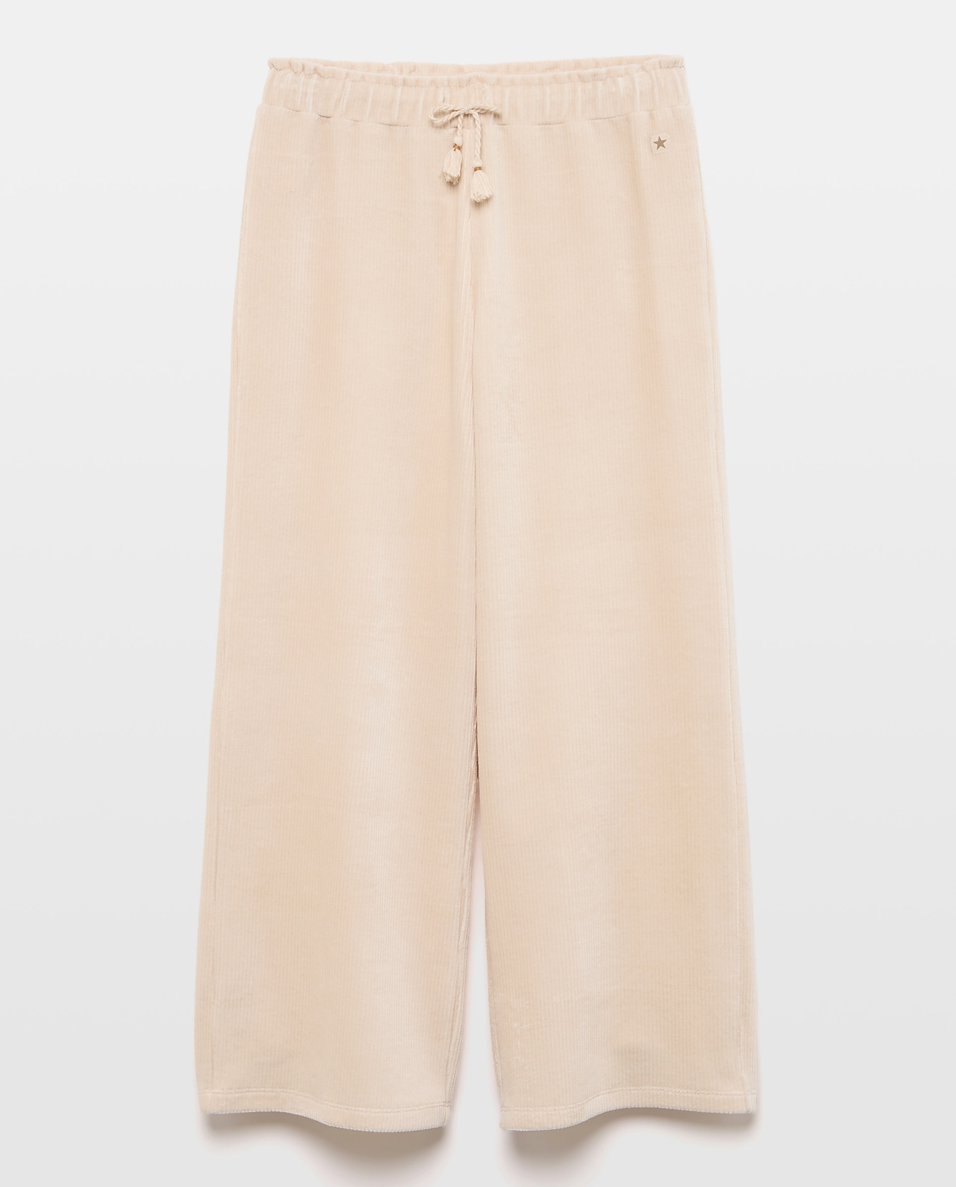Pantalón culotte pana elástica liso de niña - Kids El Corte Inglés - 120 Crudo 120 Crudo-1