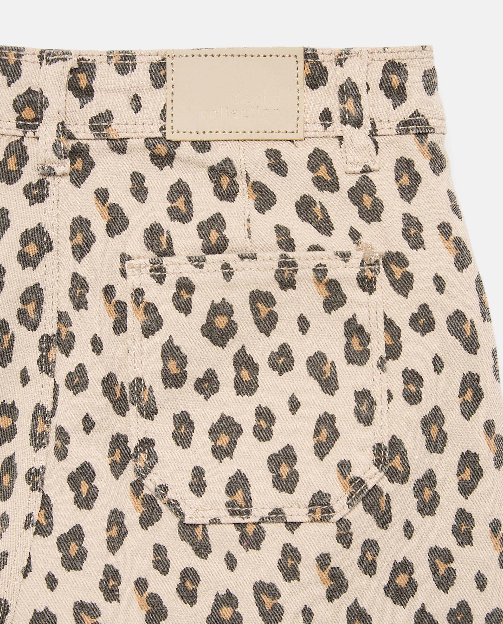 Pantalón culotte sarga color animal print de niña - Kids El Corte Inglés - Camel Camel-5