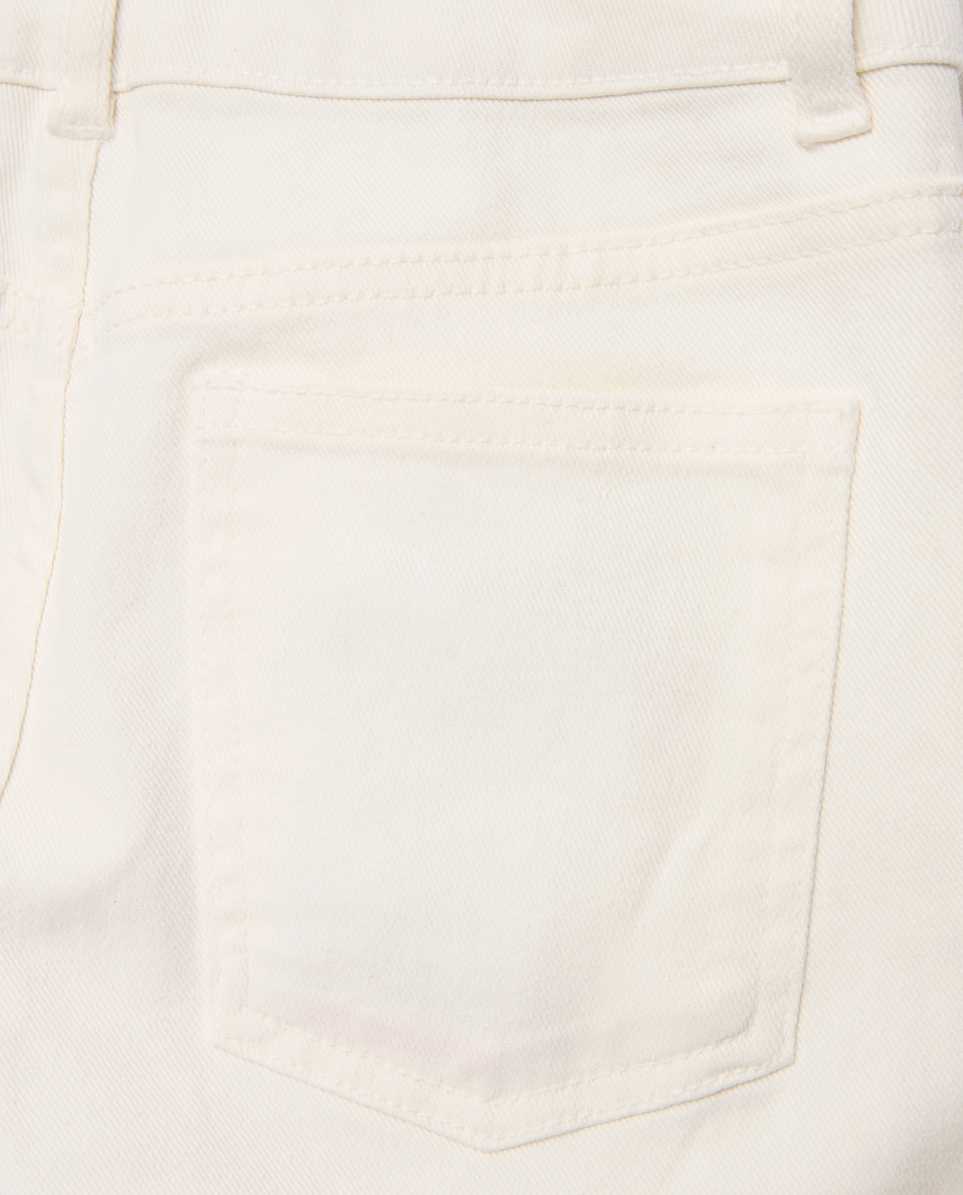 Jeans com Abertura no Lado e Tachas Laterais Branco-2