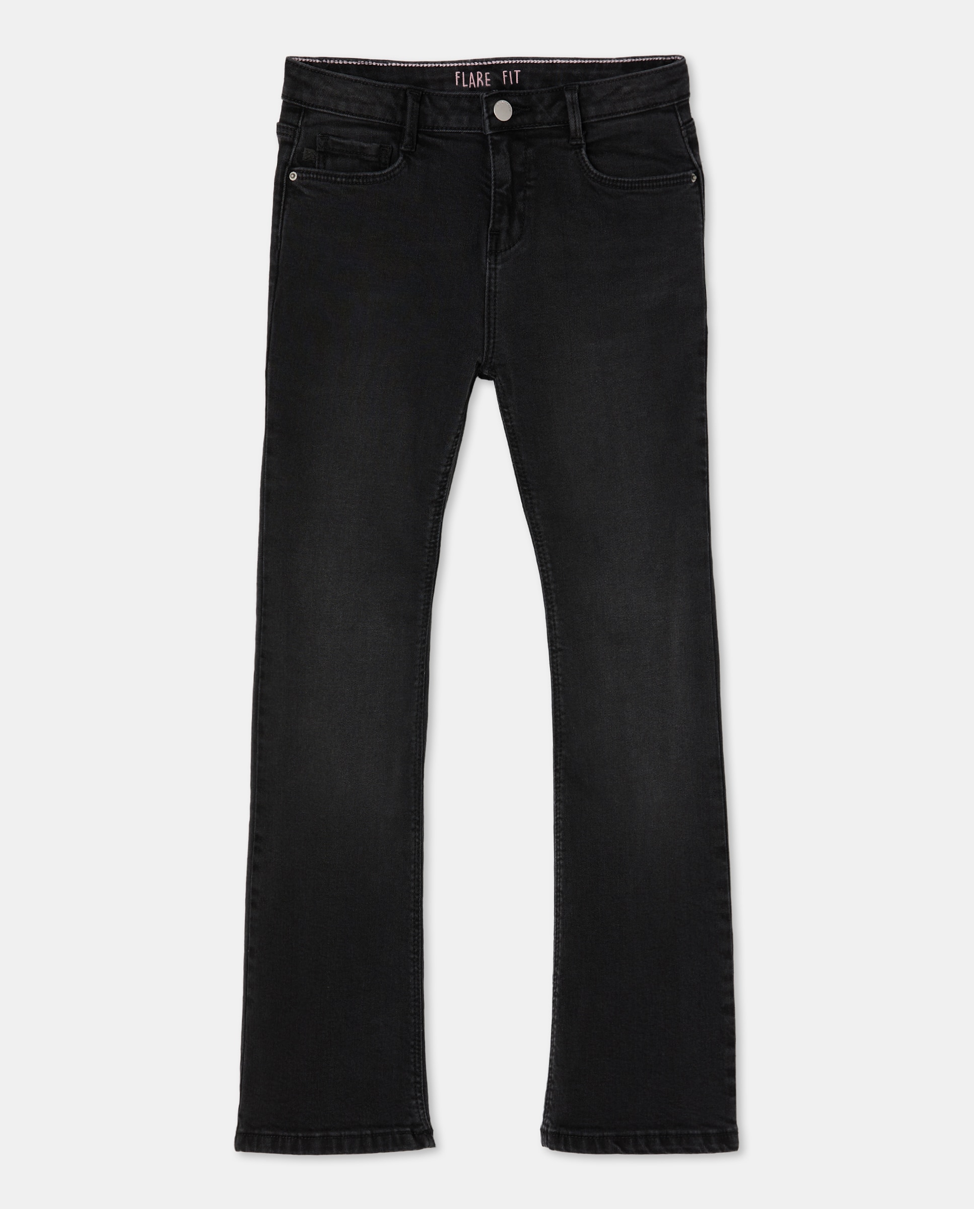Jeans Flare Preto Intenso-4